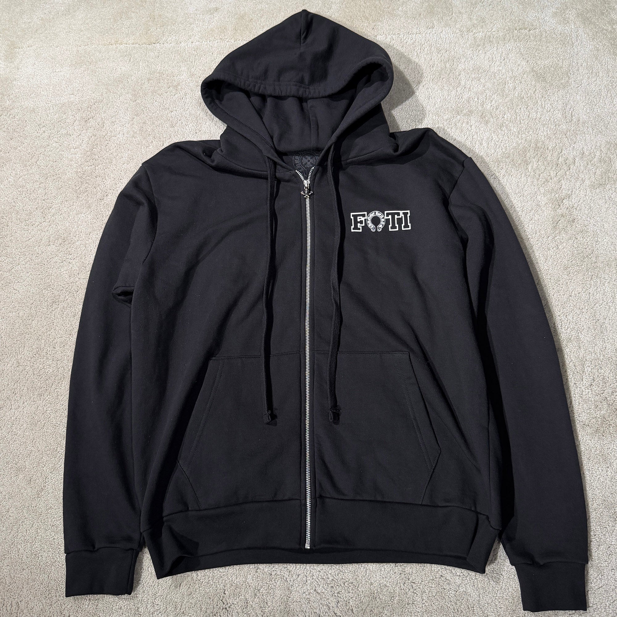 CHROME HEARTS FOTI Back All Set Foti Print Zip Up Hoodie Size M クロムハーツ フォティ バック オールセット フォティ プリント ジップアップ フーディ サイズM