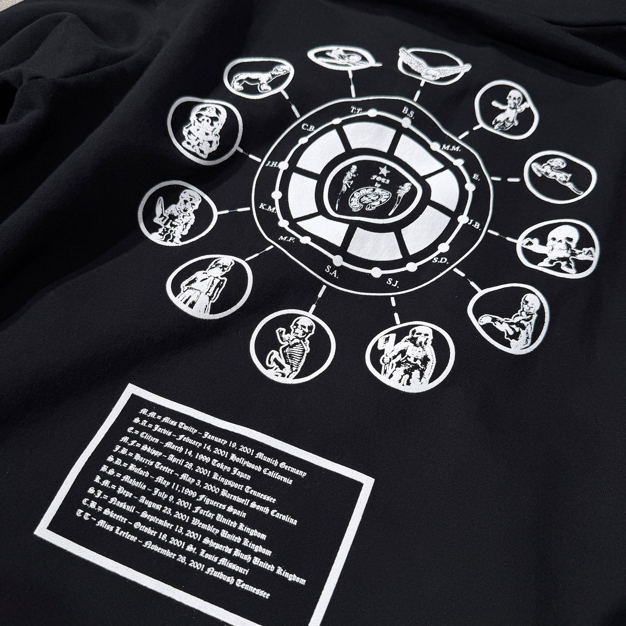 CHROME HEARTS FOTI Back All Set Foti Print Zip Up Hoodie Size M クロムハーツ フォティ バック オールセット フォティ プリント ジップアップ フーディ サイズM