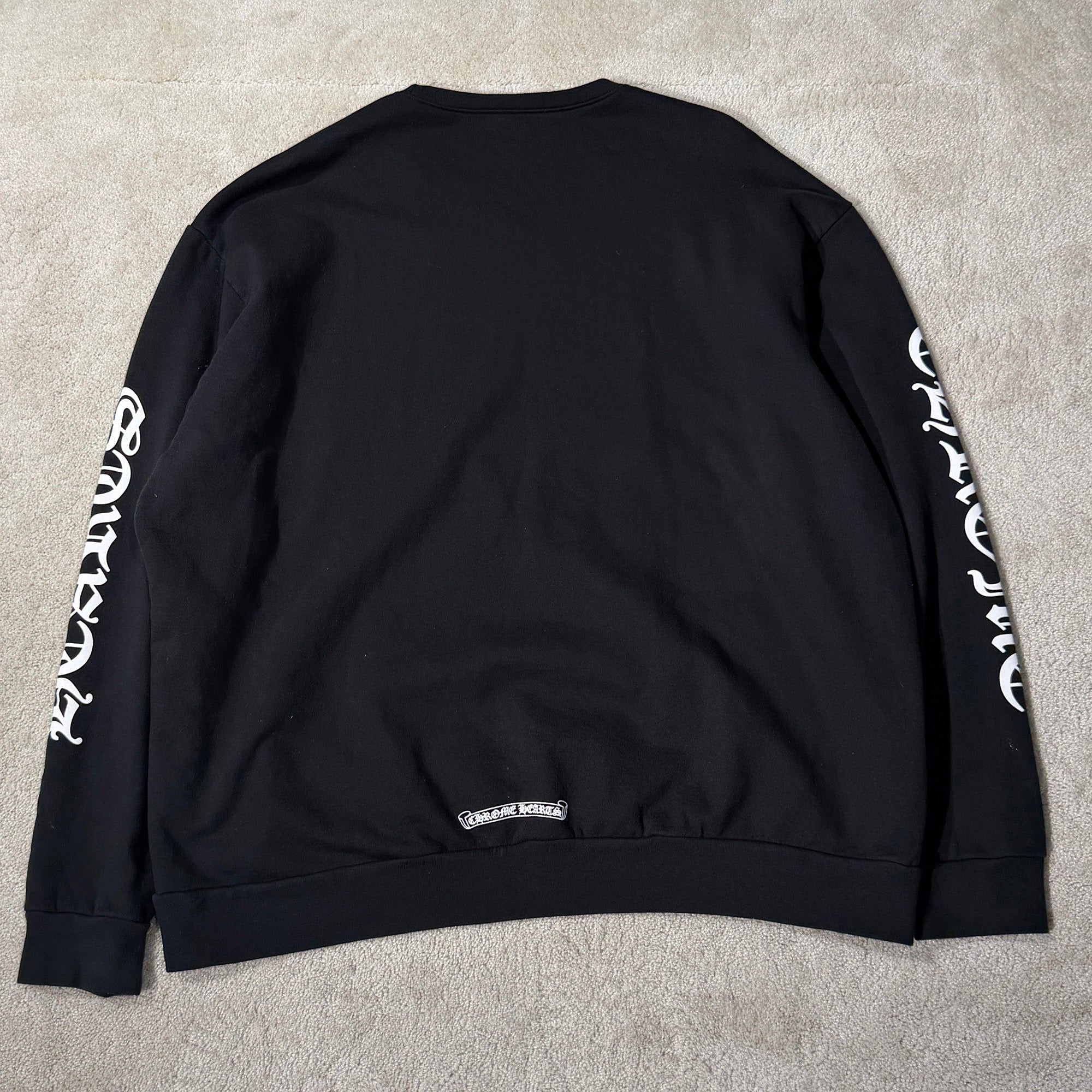 CHROME HEARTS Neck Logo Crewneck Sweatshirt Size XL クロムハーツ ネックロゴクルーネックスウェットシャツ サイズXL