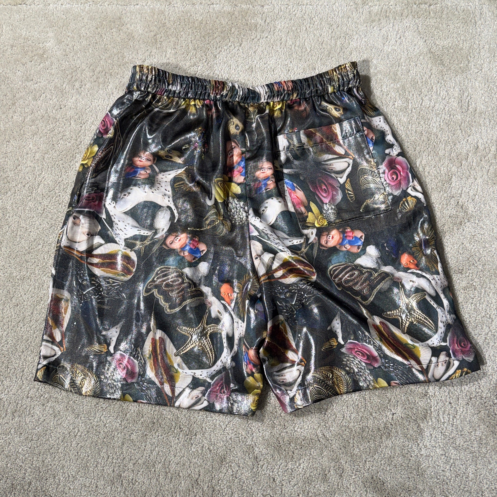Acne Studios × Per B. Sundberg 2024SS Sandrok Fluid Foiled Set Up BB0555-BDZ Size 48/48 アクネストゥディオズ×ペール スンドベルグ サンドロック フルイド フォイル セットアップ サイズ48/48