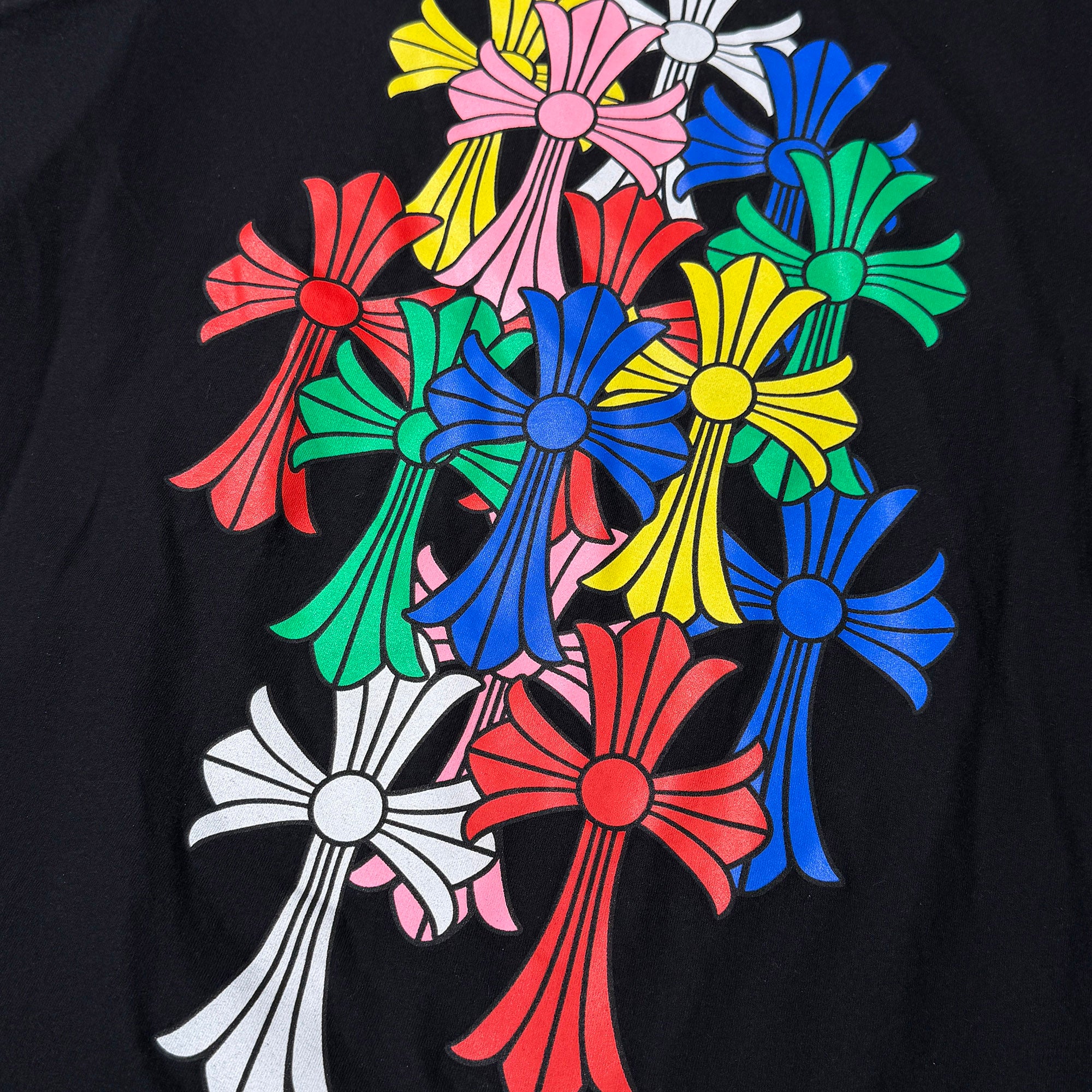 CHROME HEARTS 2021SS MLTCOL CEM CRS Long Sleeve Tee Size L クロムハーツ マルチカラー セメタリークロス ロングスリーブTシャツ サイズL