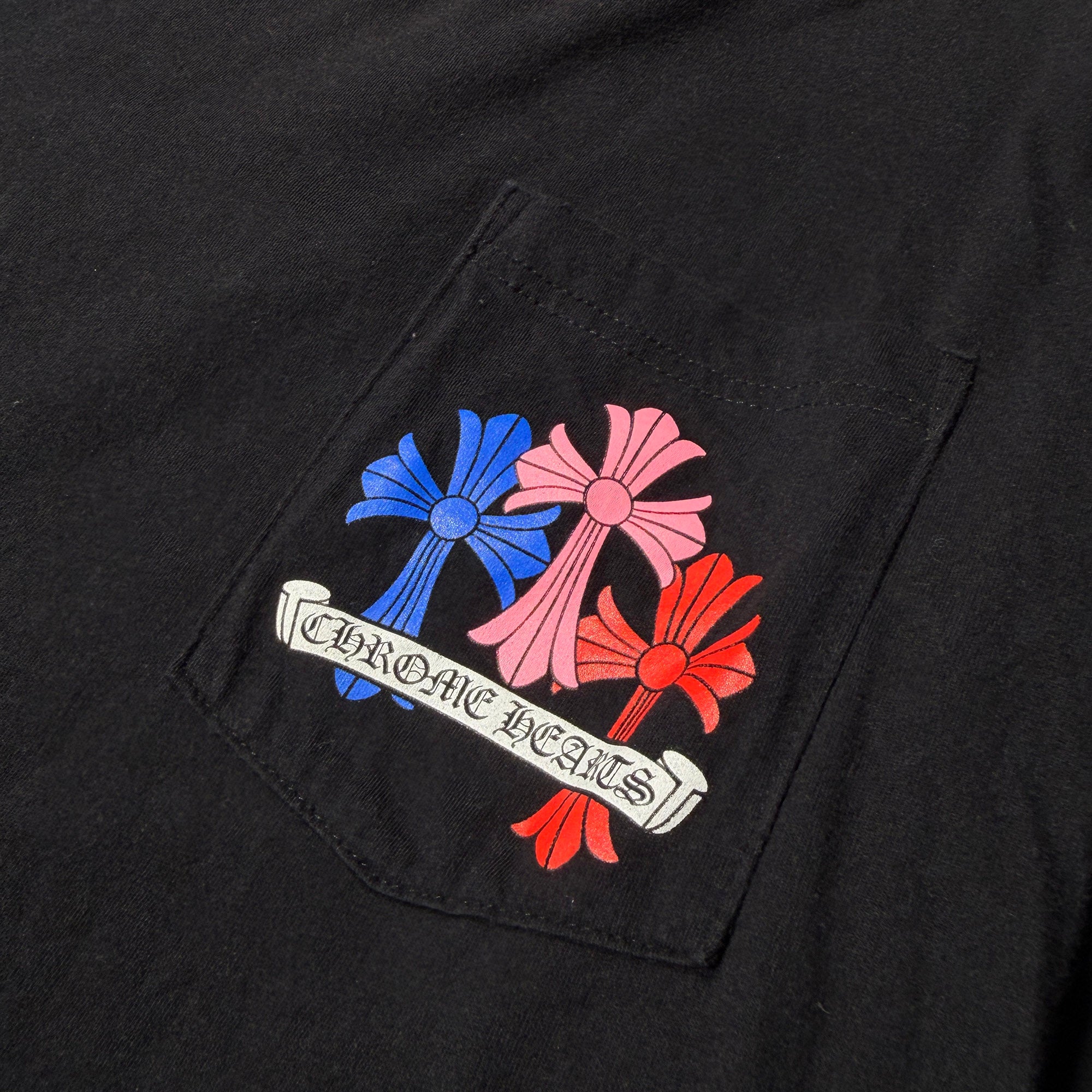 CHROME HEARTS 2021SS MLTCOL CEM CRS Long Sleeve Tee Size L クロムハーツ マルチカラー セメタリークロス ロングスリーブTシャツ サイズL