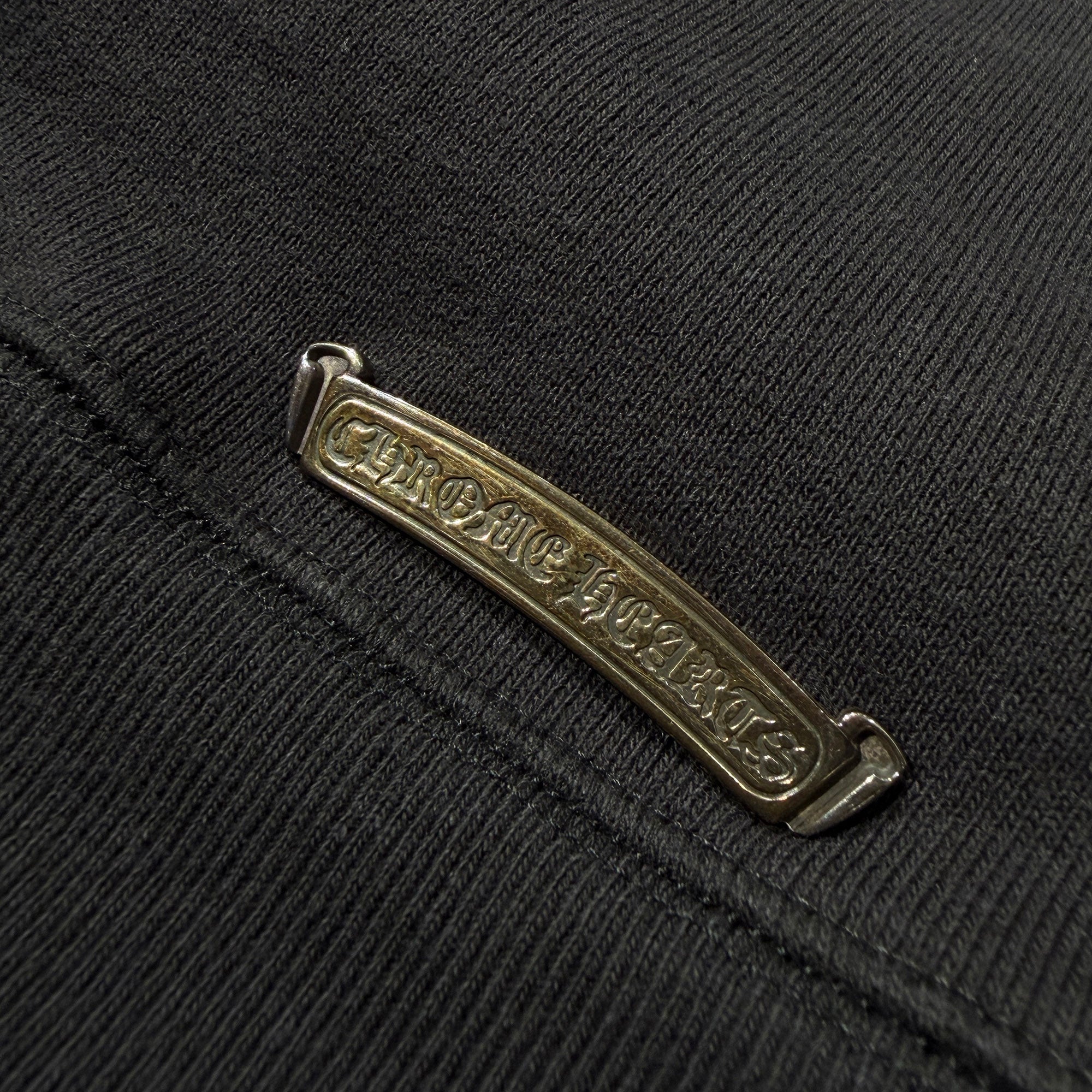 CHROME HEARTS Y NOT Cemetery Cross Leather Patch Pullover Hoodie Size XL クロムハーツ ワイノット セメタリークロス レザーパッチ プルオーバーフーディ サイズXL