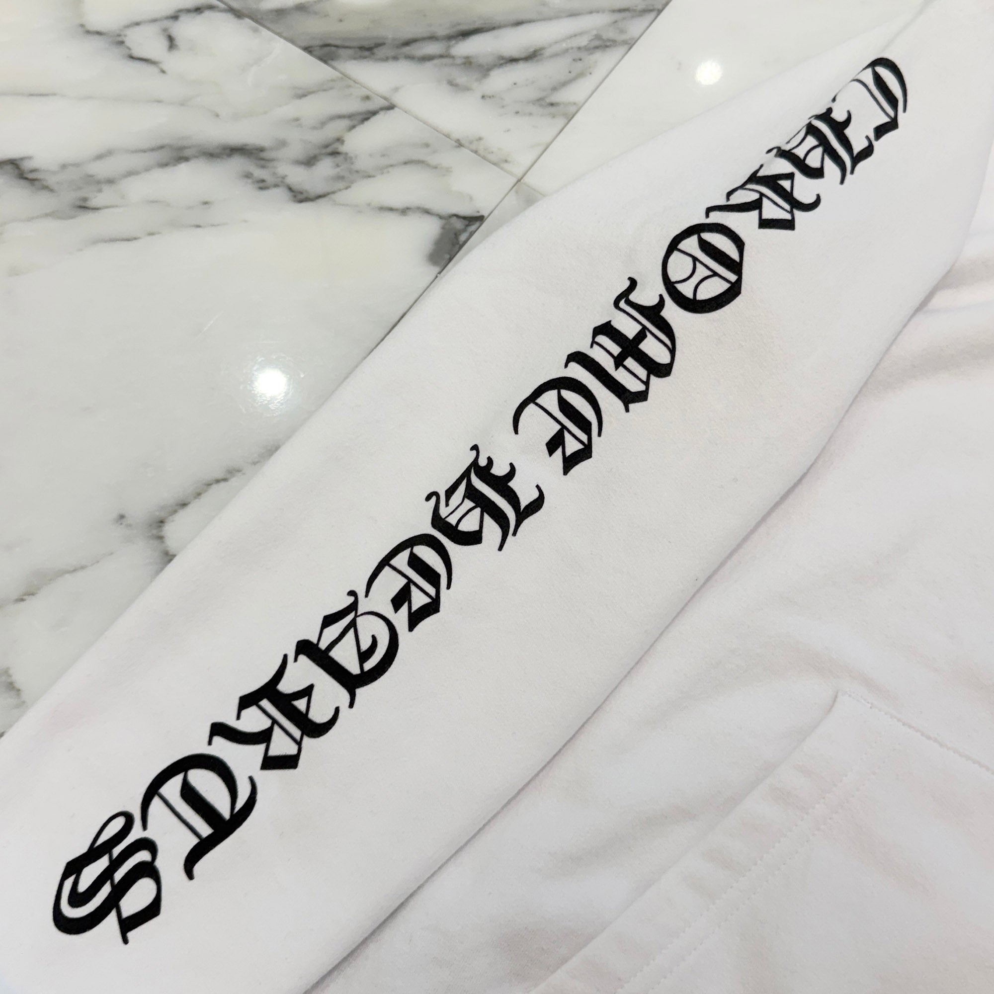 CHROME HEARTS Back Scroll Label Logo Zip Up Hoodie Size M クロムハーツ バックスクロールラベルロゴジップアップフーディ サイズM