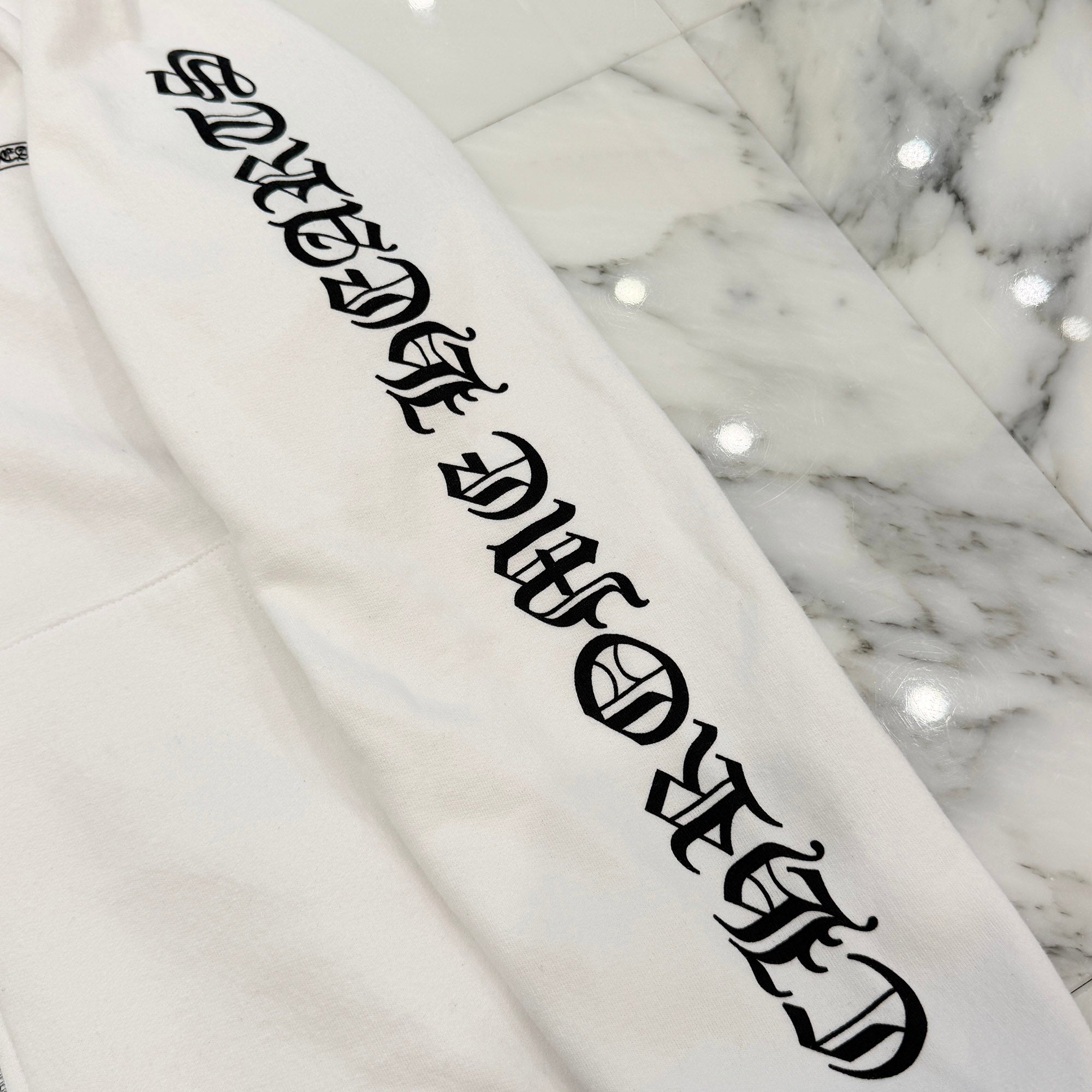 CHROME HEARTS Back Scroll Label Logo Zip Up Hoodie Size M クロムハーツ バックスクロールラベルロゴジップアップフーディ サイズM