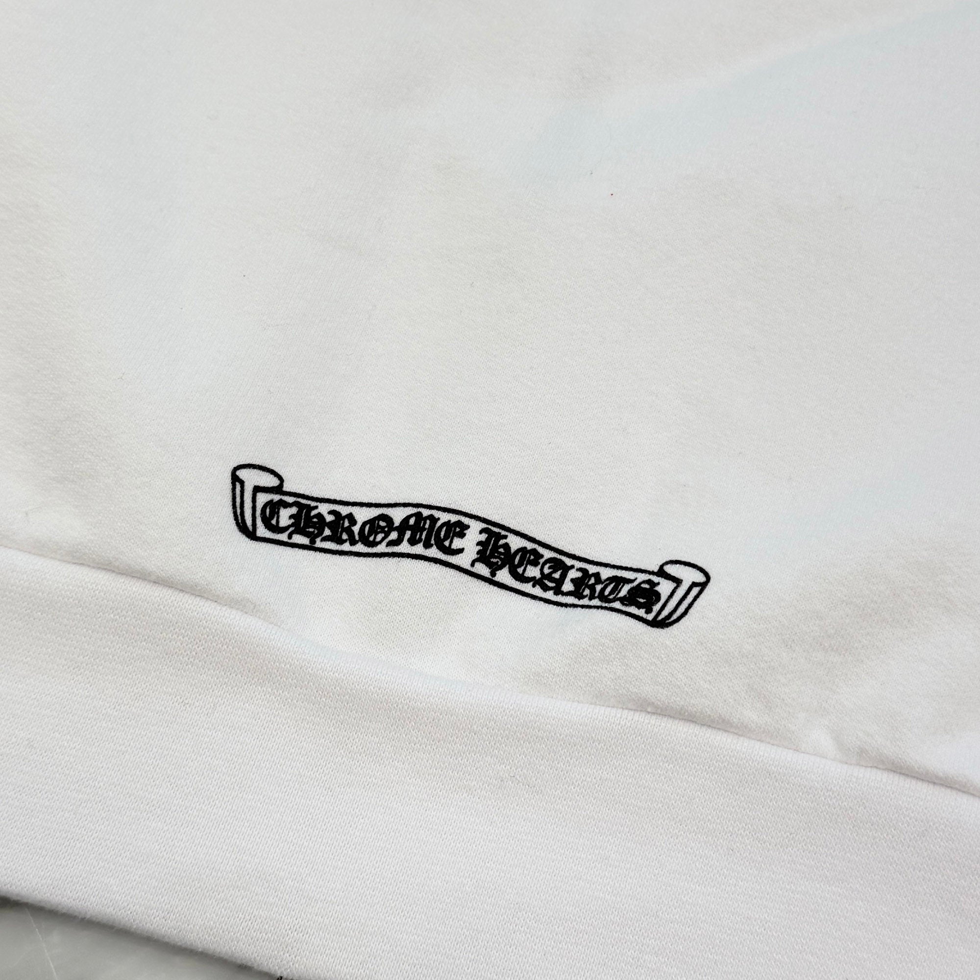 CHROME HEARTS Back Scroll Label Logo Zip Up Hoodie Size M クロムハーツ バックスクロールラベルロゴジップアップフーディ サイズM