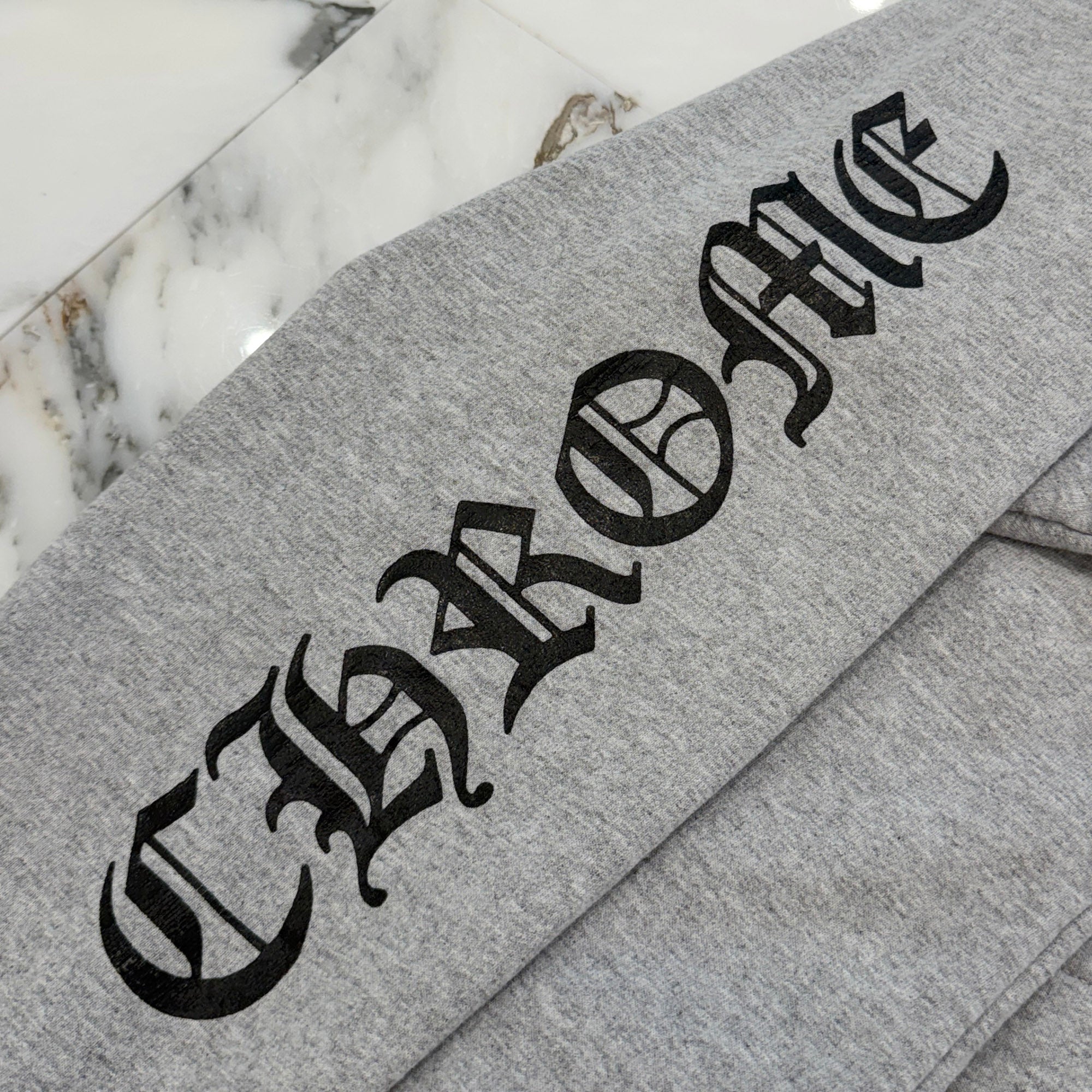 CHROME HEARTS Back Horseshoe Arm Logo Thermal Pullover Hoodie Size M クロムハーツ バックホースシュー アームロゴ サーマルプルオーバーフーディ サイズM