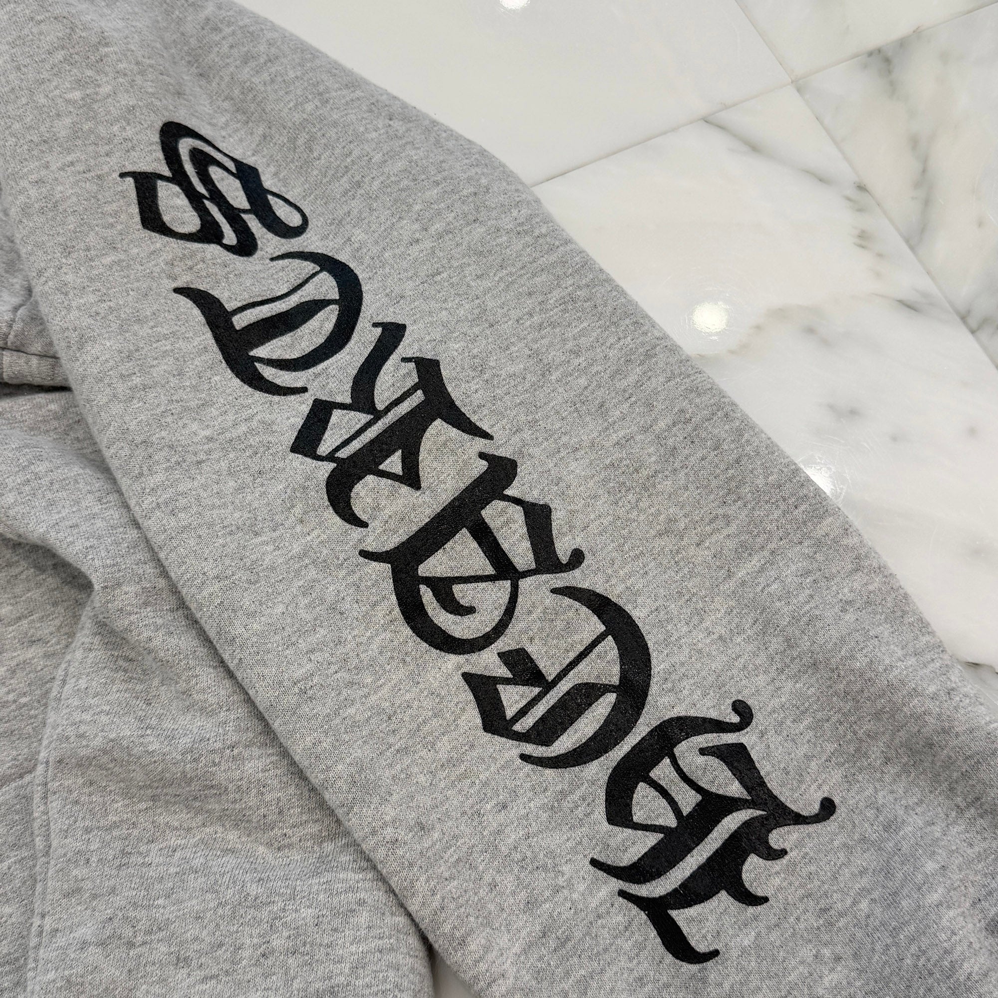 CHROME HEARTS Back Horseshoe Arm Logo Thermal Pullover Hoodie Size M クロムハーツ バックホースシュー アームロゴ サーマルプルオーバーフーディ サイズM