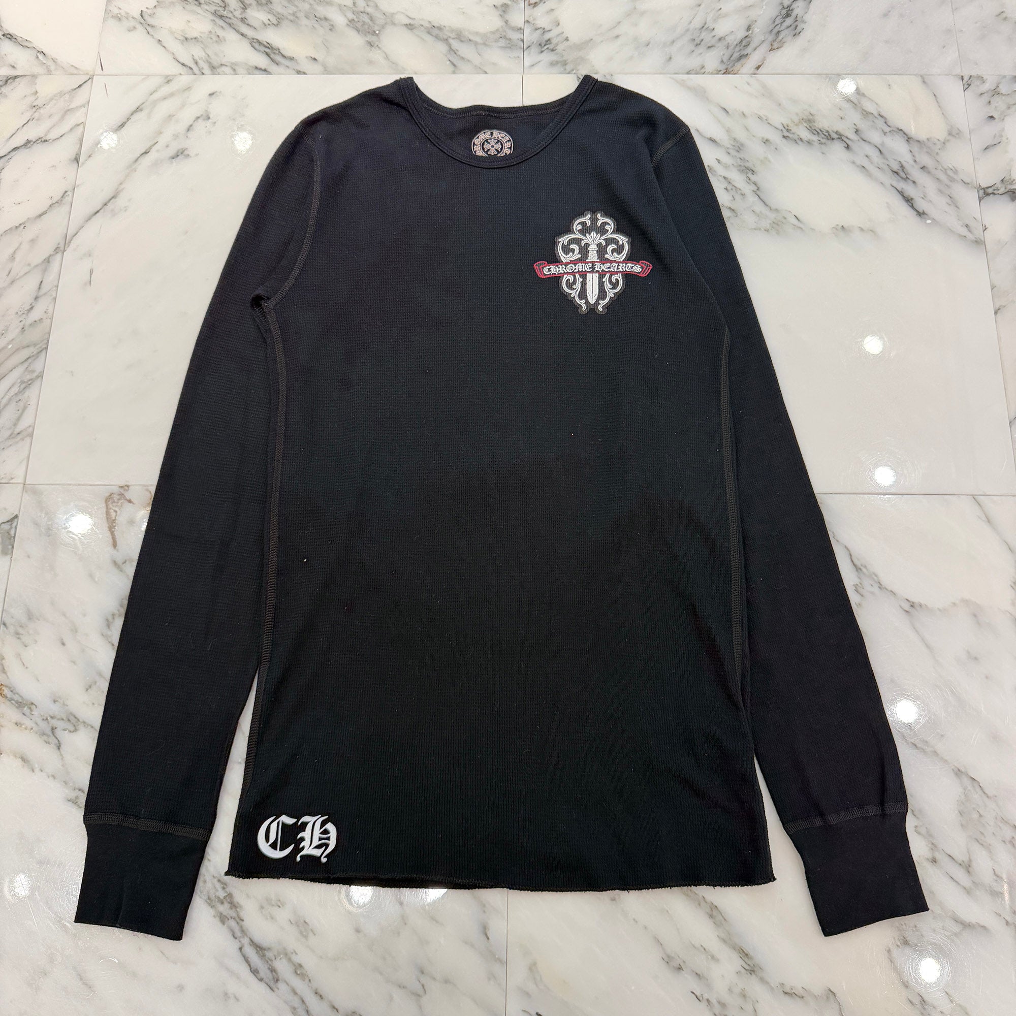 CHROME HEARTS Camouflage Vine Dagger Thermel Long Sleeve Tee Size S クロムハーツ カモフラージュ ヴァインダガーサーマル ロング スリーブ Tシャツ サイズS
