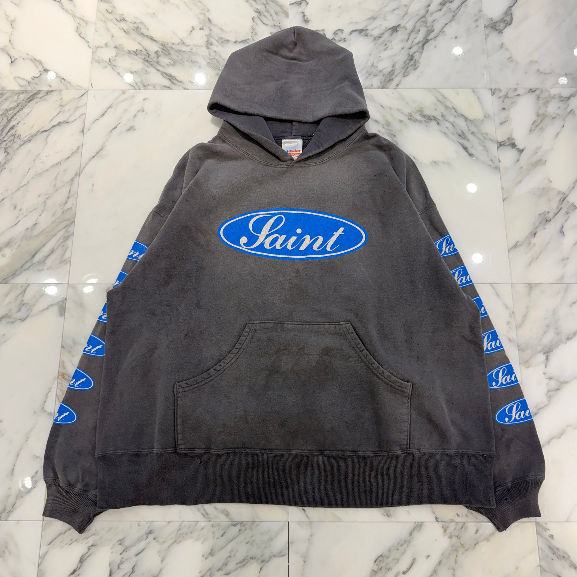 SAINT Mxxxxxx 2025AW "Love Among" Pullover Hoodie SM-HR1-0000-053 Size XL セントマイケル "ラブ・アモング" プルオーバーフーディ サイズXL