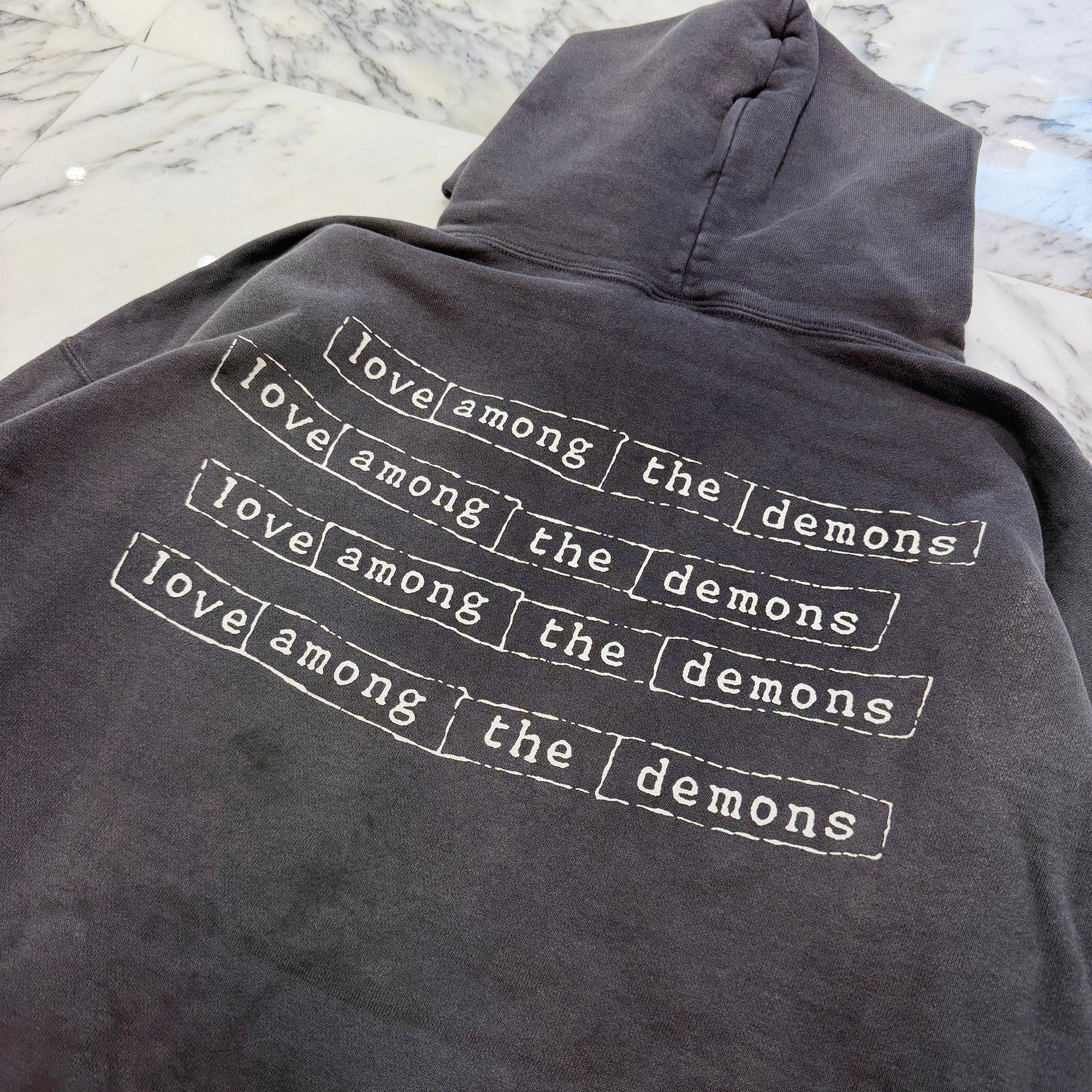 SAINT Mxxxxxx 2025AW "Love Among" Pullover Hoodie SM-HR1-0000-053 Size XL セントマイケル "ラブ・アモング" プルオーバーフーディ サイズXL