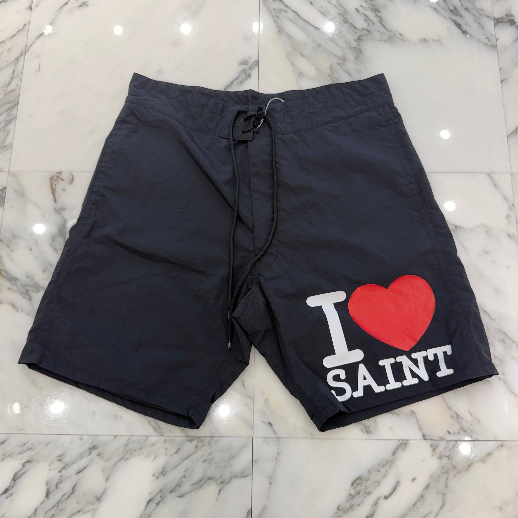 SAINT Mxxxxxx 2026SS "I LOVE SAINT" Nylon Shorts SM-MK8-0000-071 Size L セントマイケル "アイ・ラブ・セイント" ナイロンショーツ サイズL