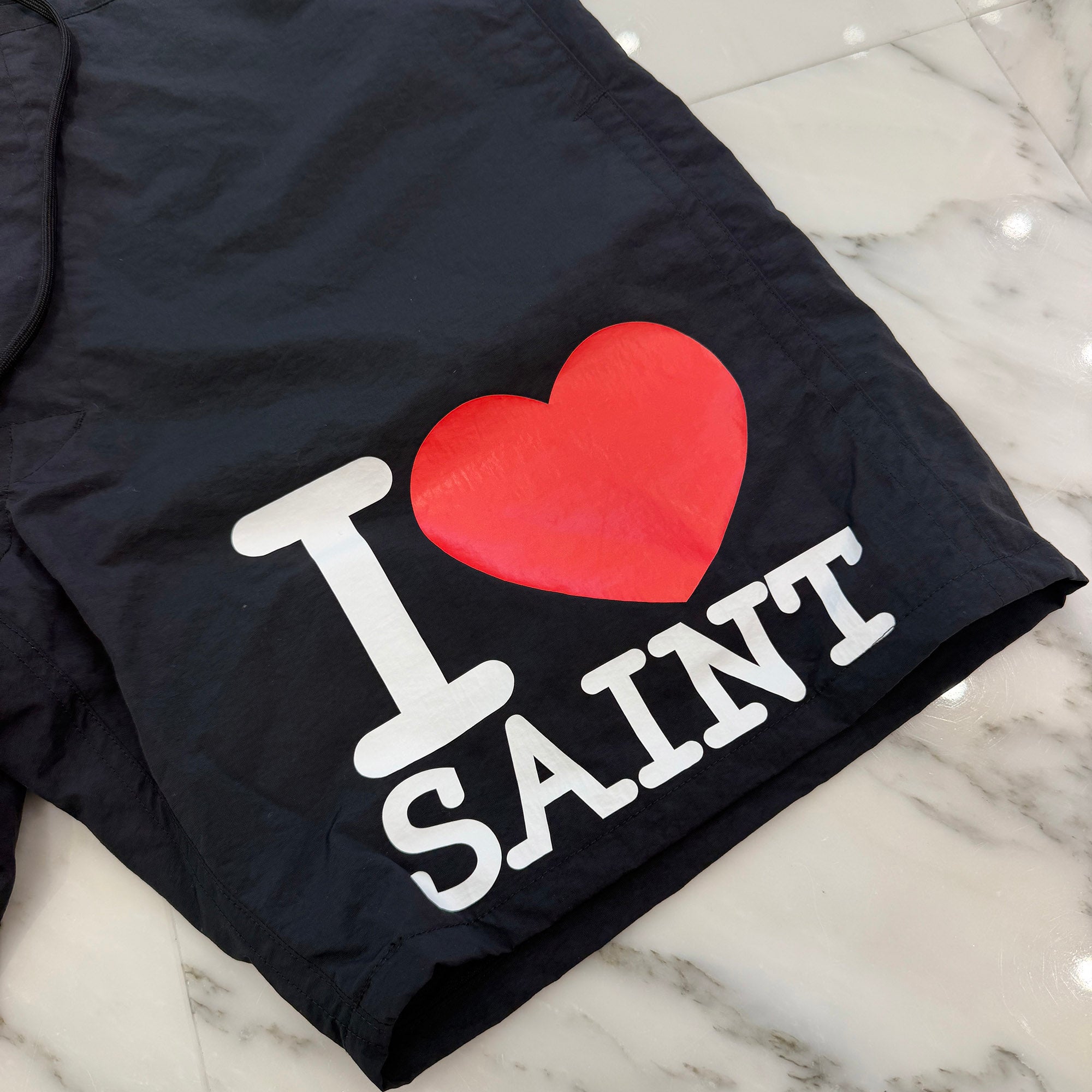 SAINT Mxxxxxx 2026SS "I LOVE SAINT" Nylon Shorts SM-MK8-0000-071 Size L セントマイケル "アイ・ラブ・セイント" ナイロンショーツ サイズL