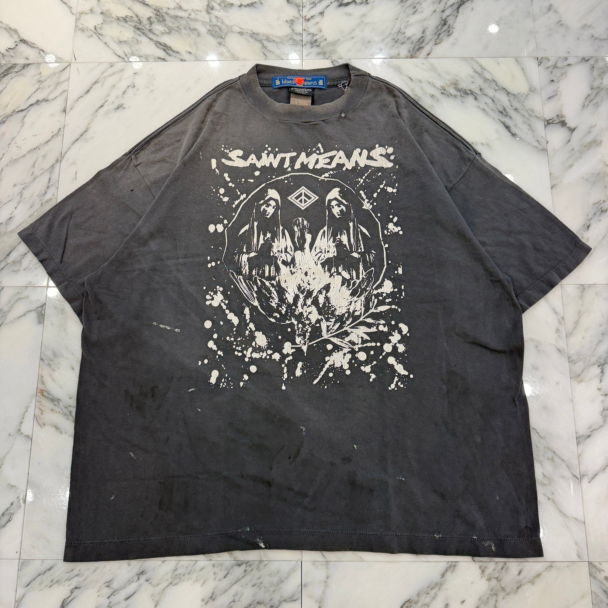 SAINT Mxxxxxx × BLACKMEANS 2026AW "SAINT MEANS" S/S Tee SM-MK1-0000-C50 Size XXL セントマイケル×ブラックミーンズ "セイントミーンズ" Tシャツ サイズXXL