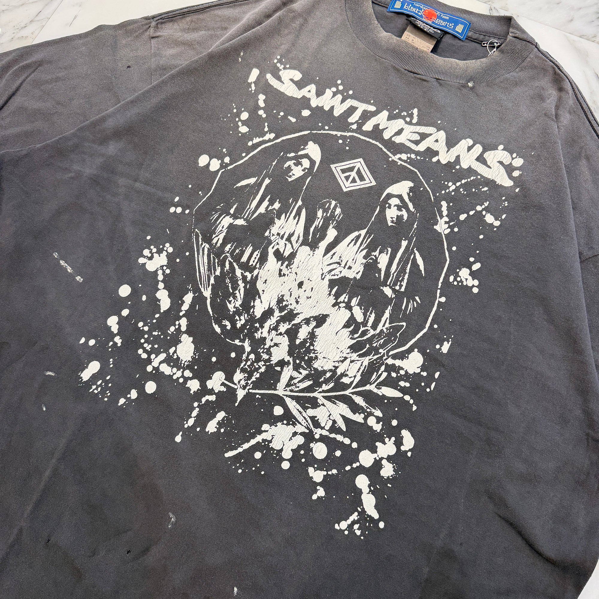 SAINT Mxxxxxx × BLACKMEANS 2026AW "SAINT MEANS" S/S Tee SM-MK1-0000-C50 Size XXL セントマイケル×ブラックミーンズ "セイントミーンズ" Tシャツ サイズXXL