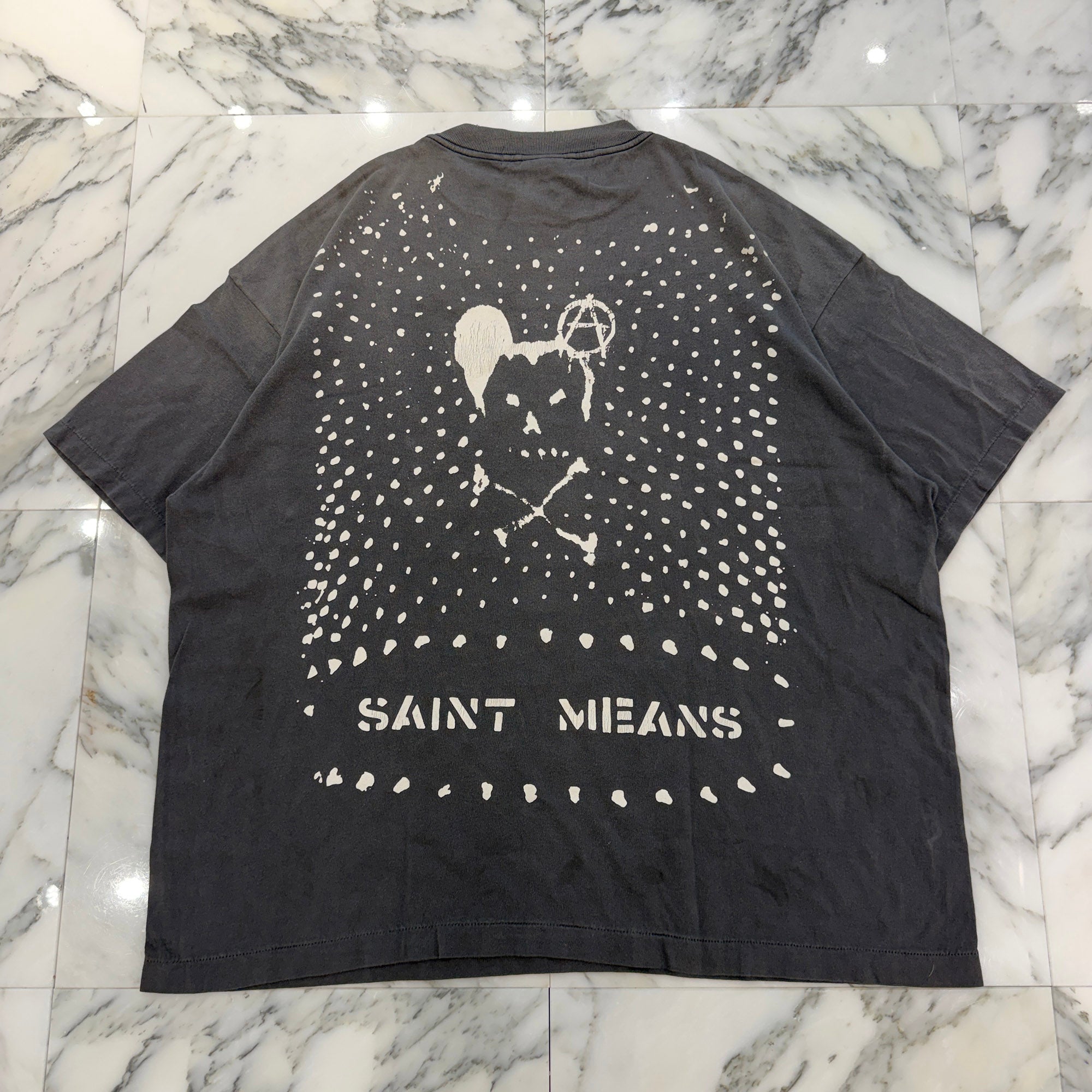 SAINT Mxxxxxx × BLACKMEANS 2026AW "SAINT MEANS" S/S Tee SM-MK1-0000-C50 Size XXL セントマイケル×ブラックミーンズ "セイントミーンズ" Tシャツ サイズXXL
