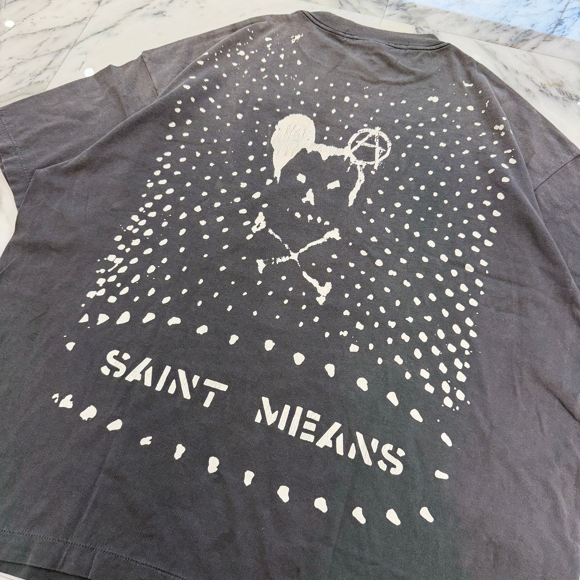 SAINT Mxxxxxx × BLACKMEANS 2026AW "SAINT MEANS" S/S Tee SM-MK1-0000-C50 Size XXL セントマイケル×ブラックミーンズ "セイントミーンズ" Tシャツ サイズXXL