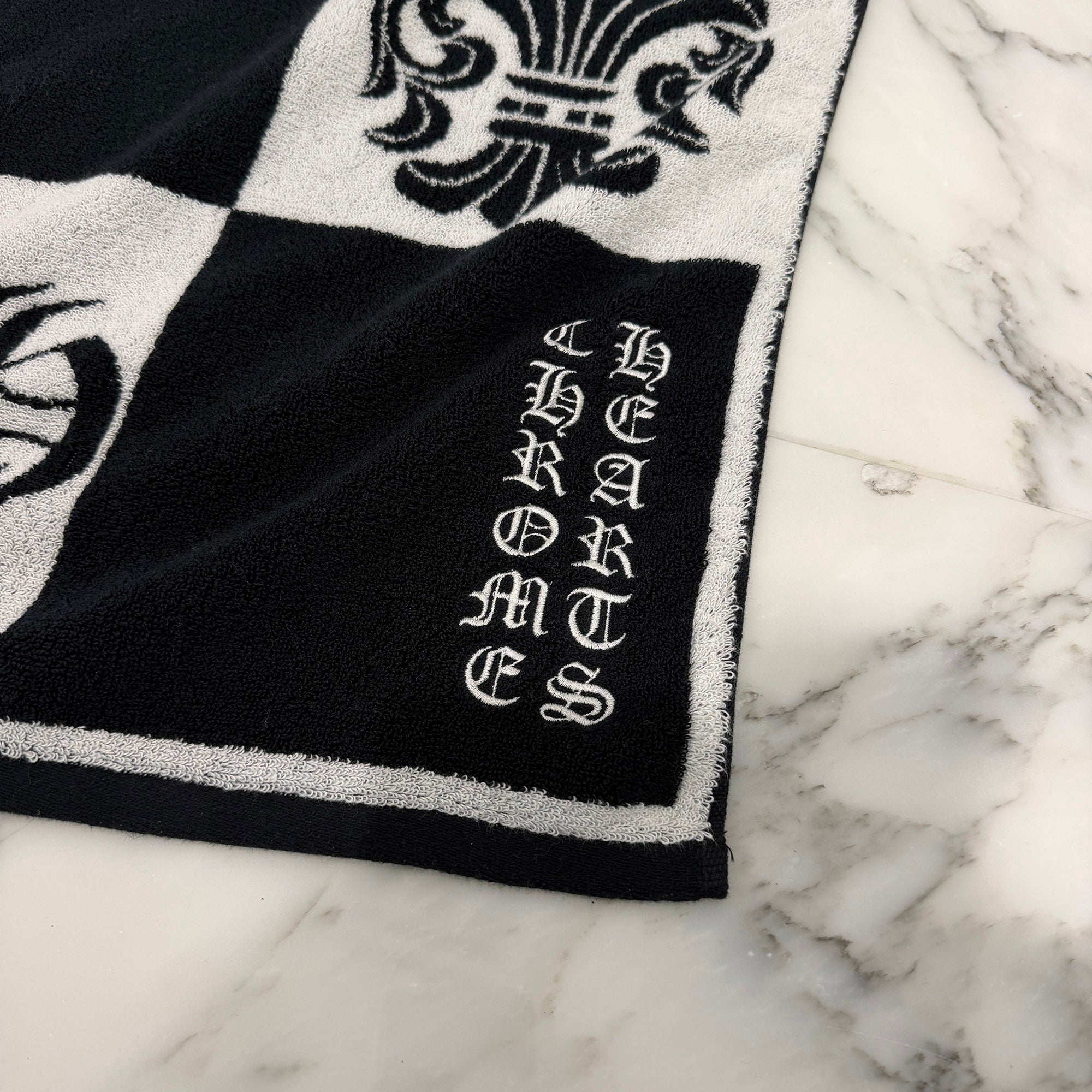CHROME HEARTS Multi Logo Jacquard Beach Towel クロムハーツ マルチロゴ ジャカード ビーチタオル