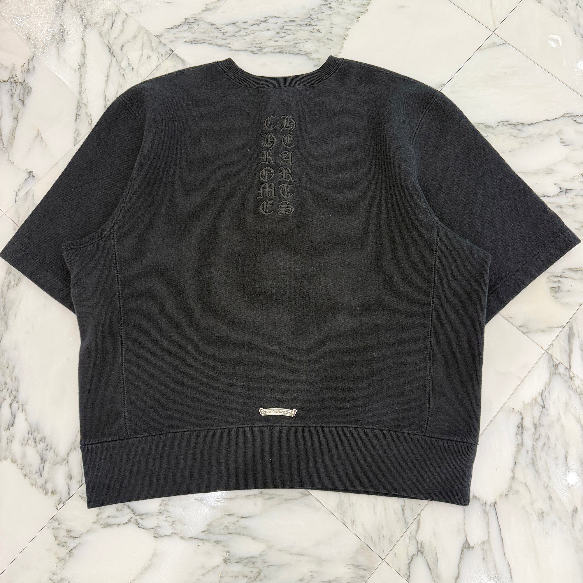 CHROME HEARTS Y NOT KING FISH Vine Dagger Logo Embroidery Crew Neck Sweat Tee Size XL クロムハーツ ワイノット キングフィッシュ ヴァインダガー ロゴ刺繍 クルーネック スウェットTシャツ サイズXL