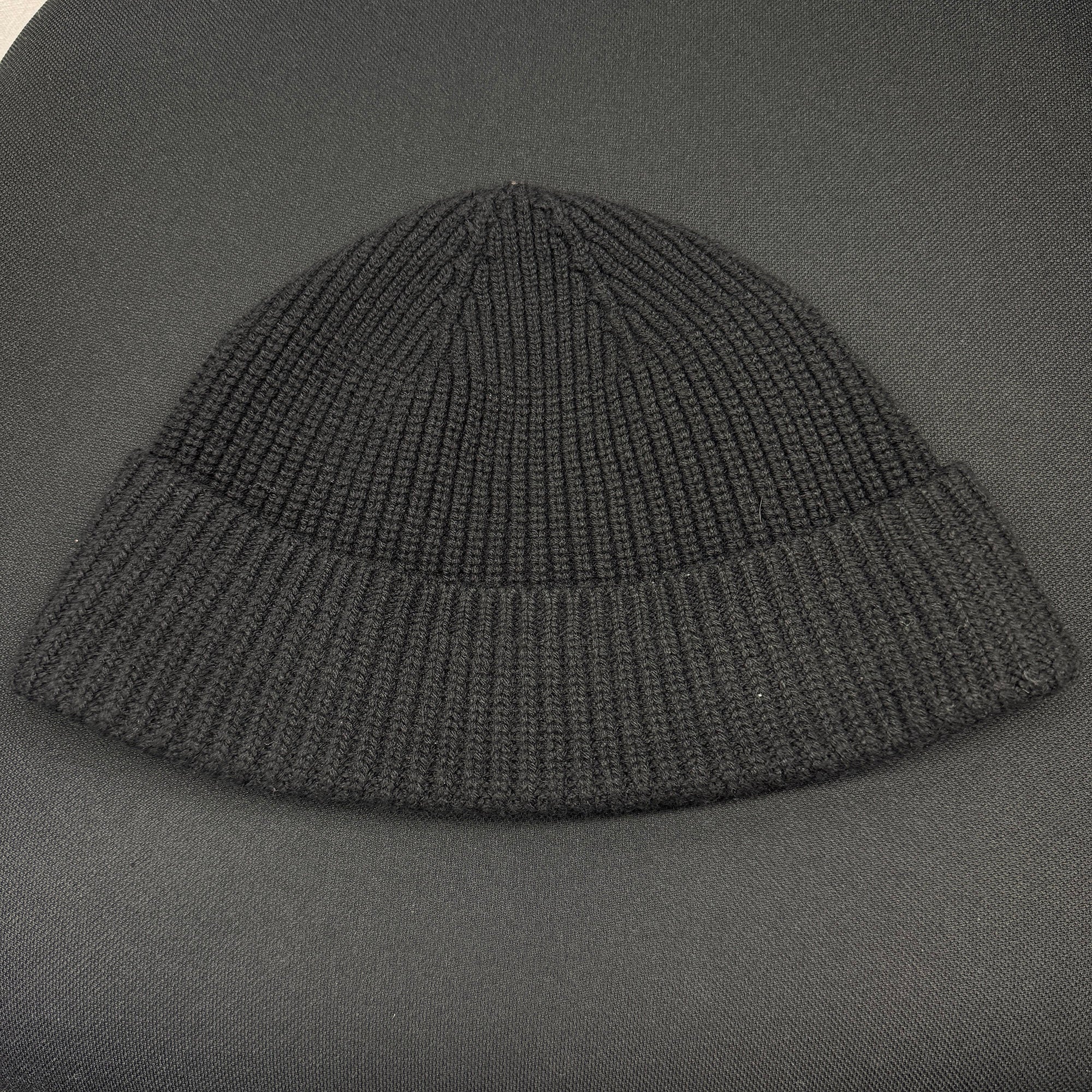 CHROME HEARTS CH Cross Leather Cemetery Cross Patch Cashmere Beanie Size ONE SIZE (22cm) クロムハーツ CHクロス レザーセメタリークロスパッチ カシミヤビーニー サイズONE SIZE (22cm)
