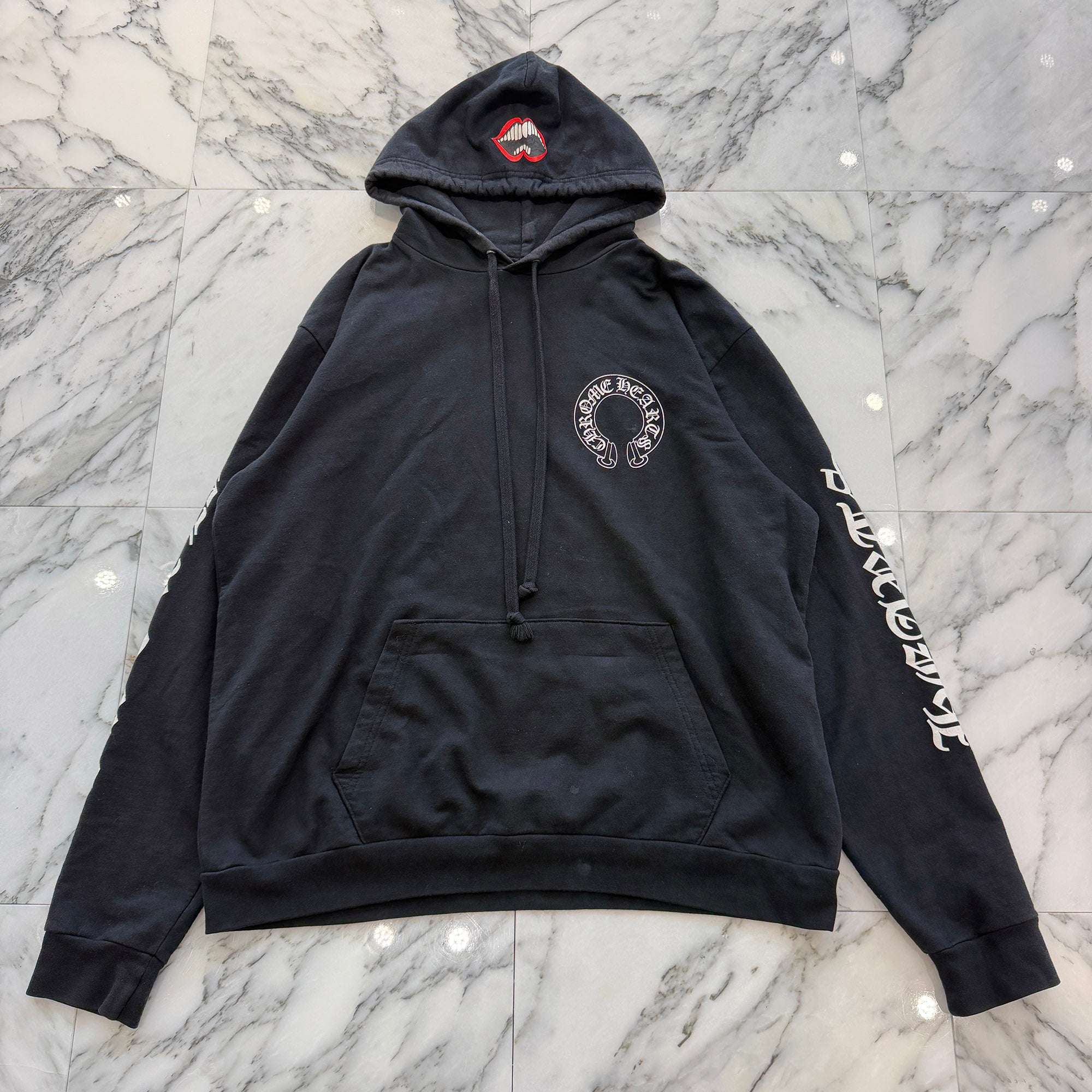CHROME HEARTS × MATTY BOY Chomper Horseshoe Pullover Hoodie Size L クロムハーツ × マッティボーイ チョンパー ホースシュー プルオーバーフーディ サイズL