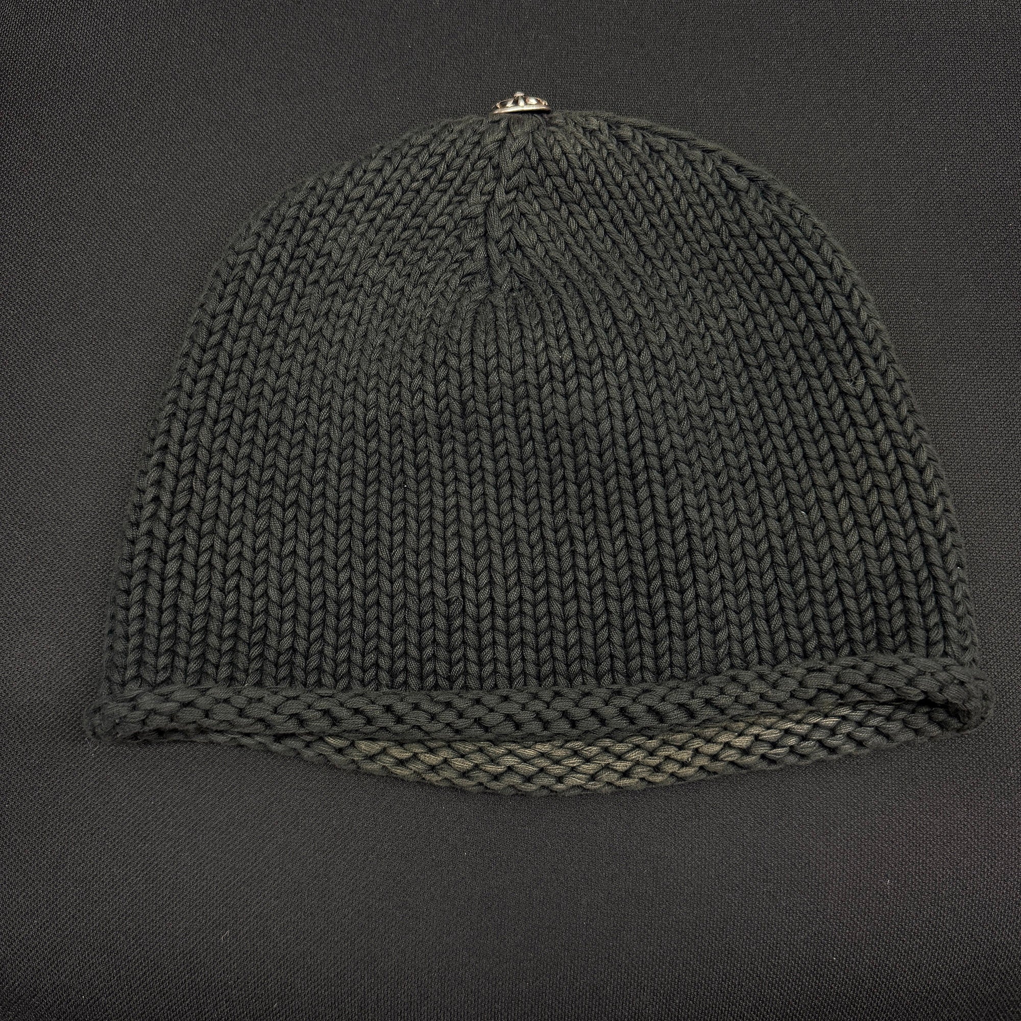 CHROME HEARTS 1 Cross Leather Patch Beanie クロムハーツ 1クロス レザーパッチ ビーニー