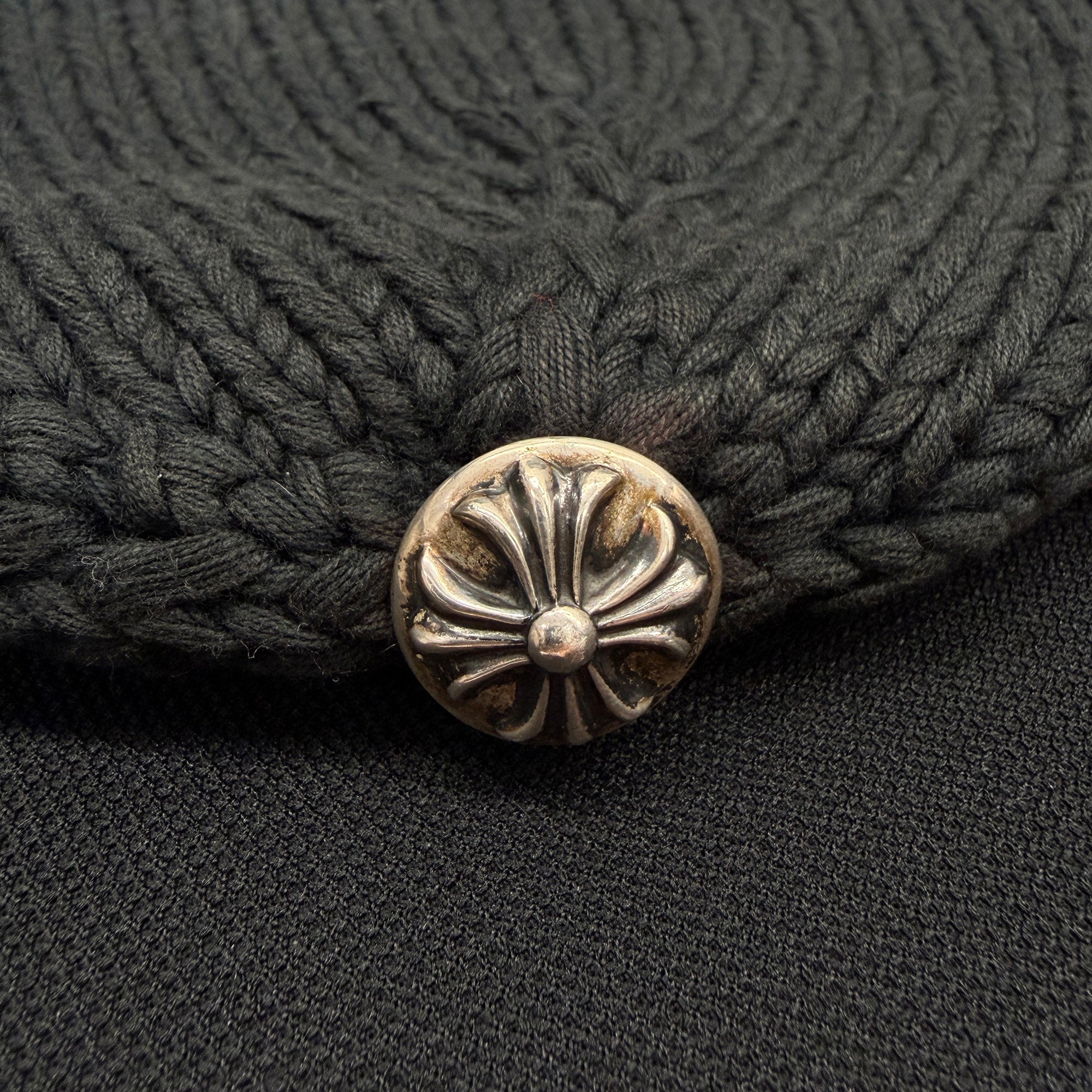 CHROME HEARTS 1 Cross Leather Patch Beanie クロムハーツ 1クロス レザーパッチ ビーニー