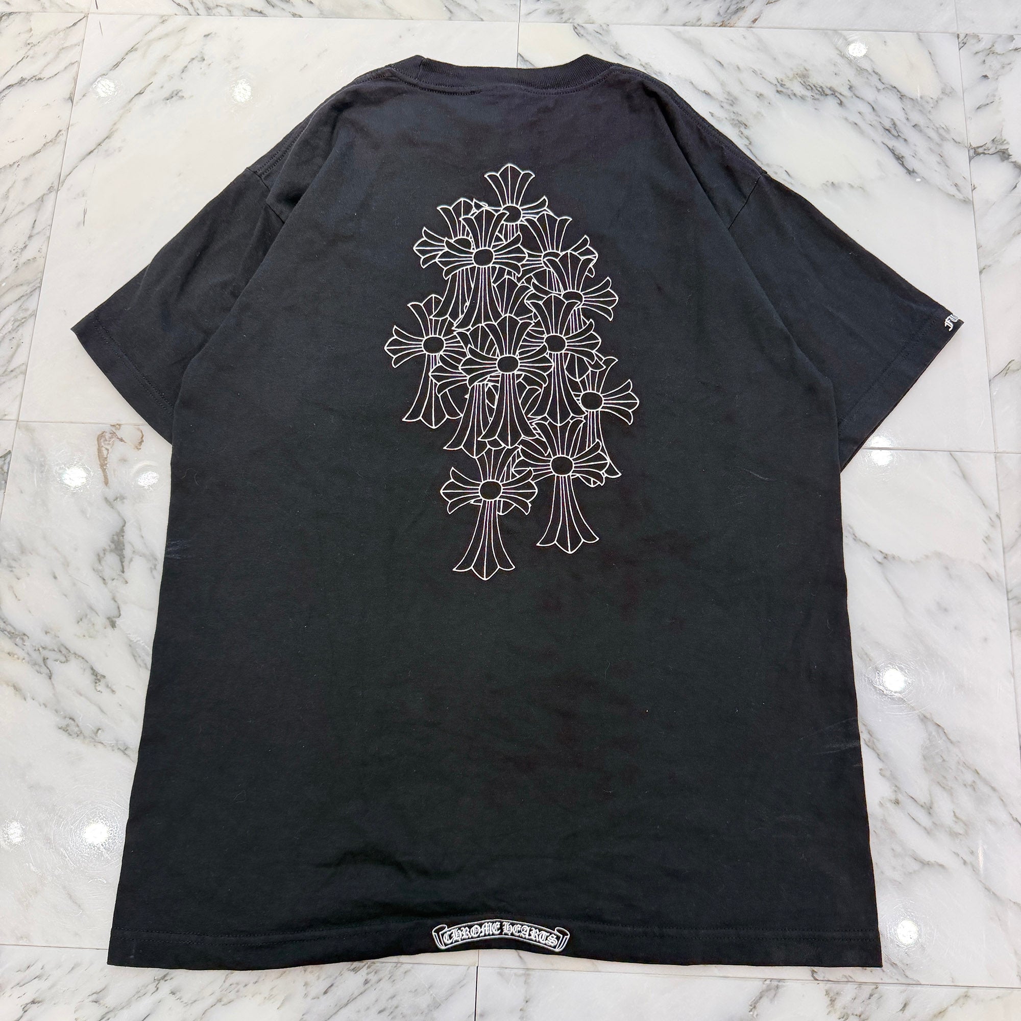 CHROME HEARTS Back Cemetery Cross Print Tee Size L クロムハーツ バックセメタリークロスプリント Tシャツ サイズL
