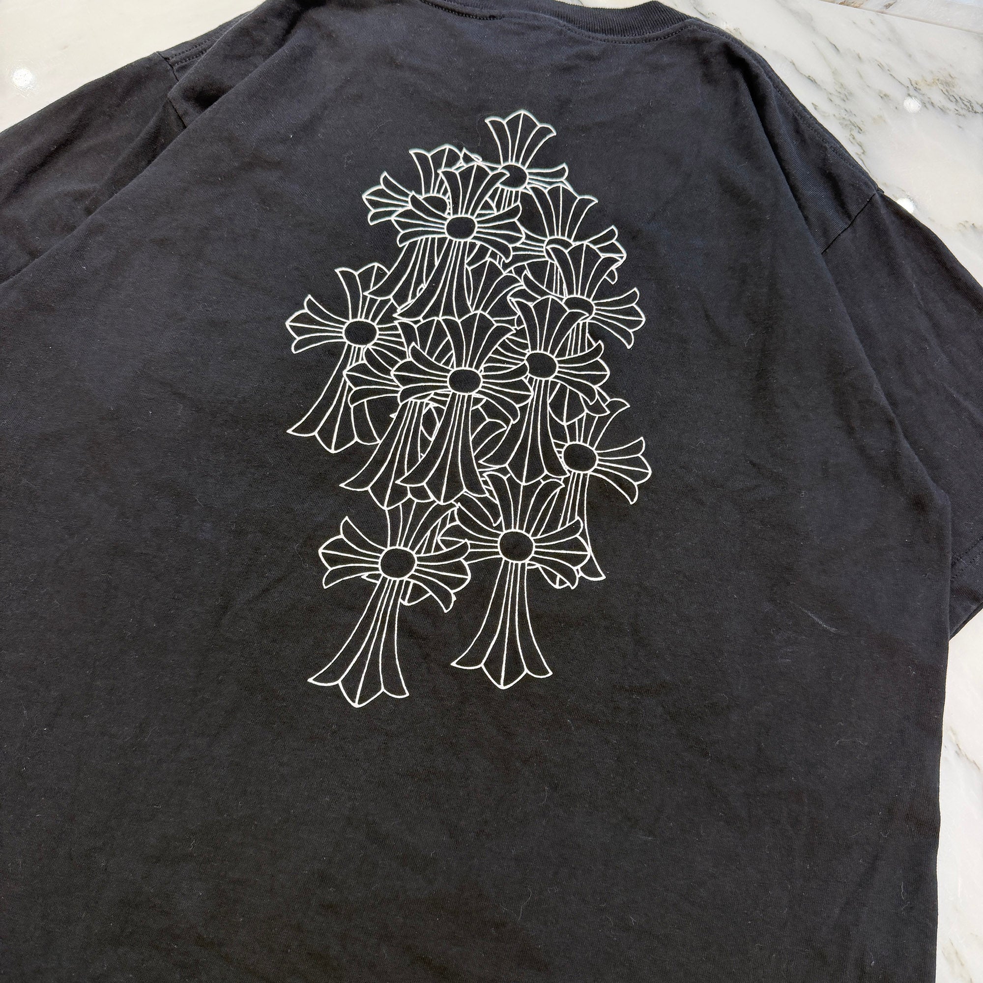 CHROME HEARTS Back Cemetery Cross Print Tee Size L クロムハーツ バックセメタリークロスプリント Tシャツ サイズL