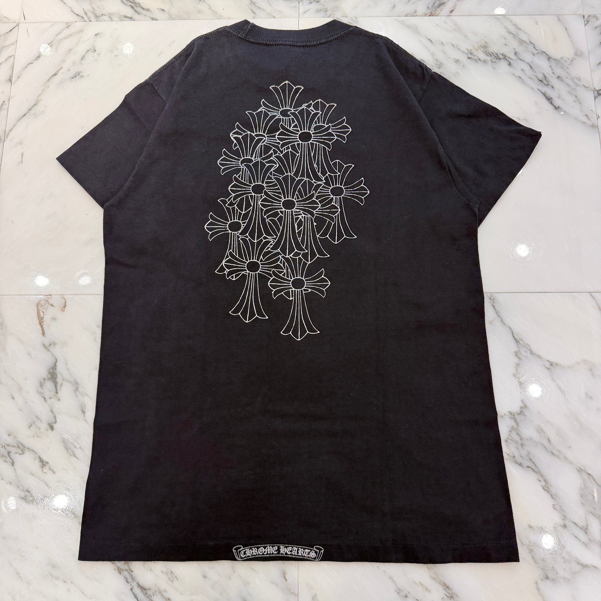 CHROME HEARTS Back Cemetery Cross Print Tee Size M クロムハーツ バックセメタリークロスプリント Tシャツ サイズM