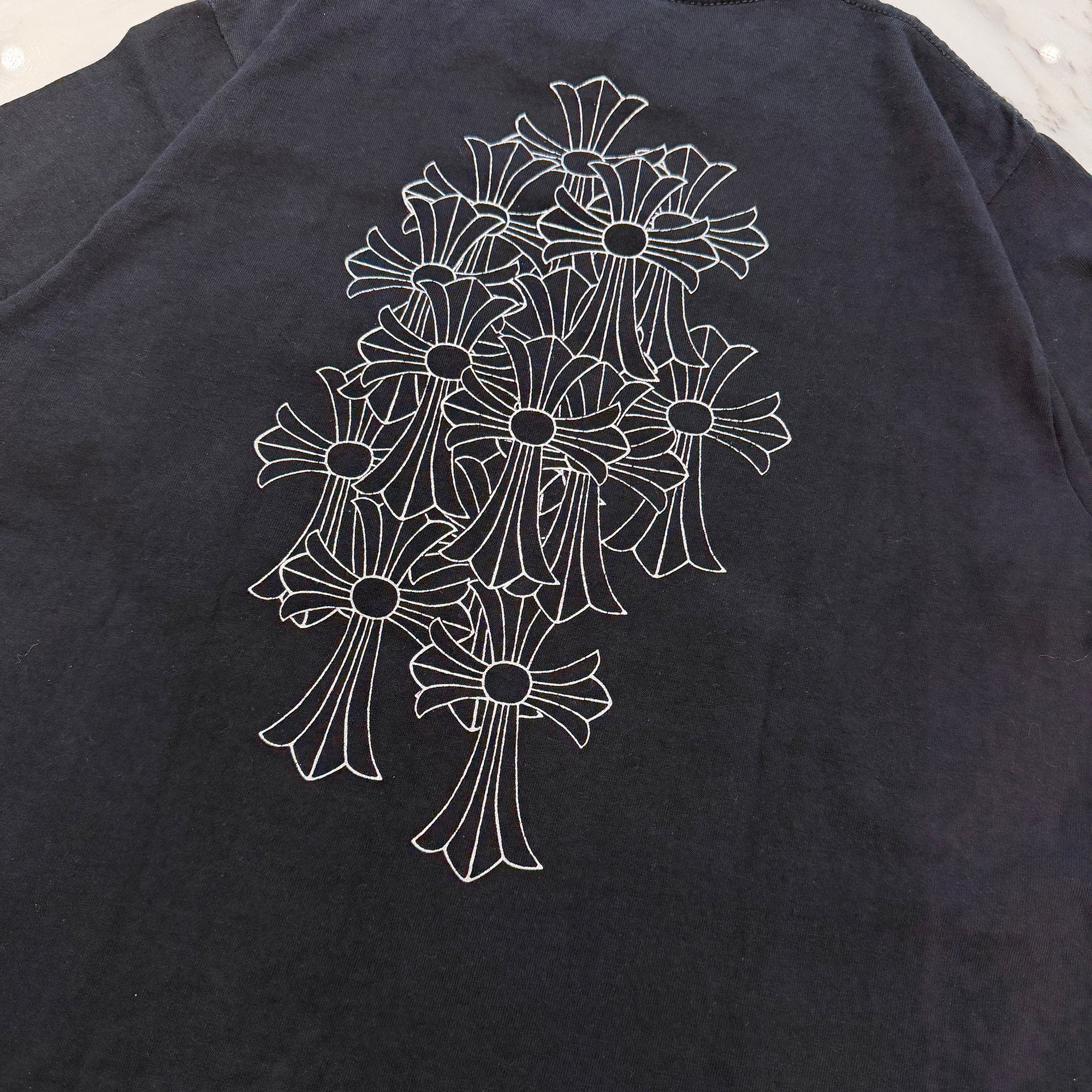 CHROME HEARTS Back Cemetery Cross Print Tee Size M クロムハーツ バックセメタリークロスプリント Tシャツ サイズM
