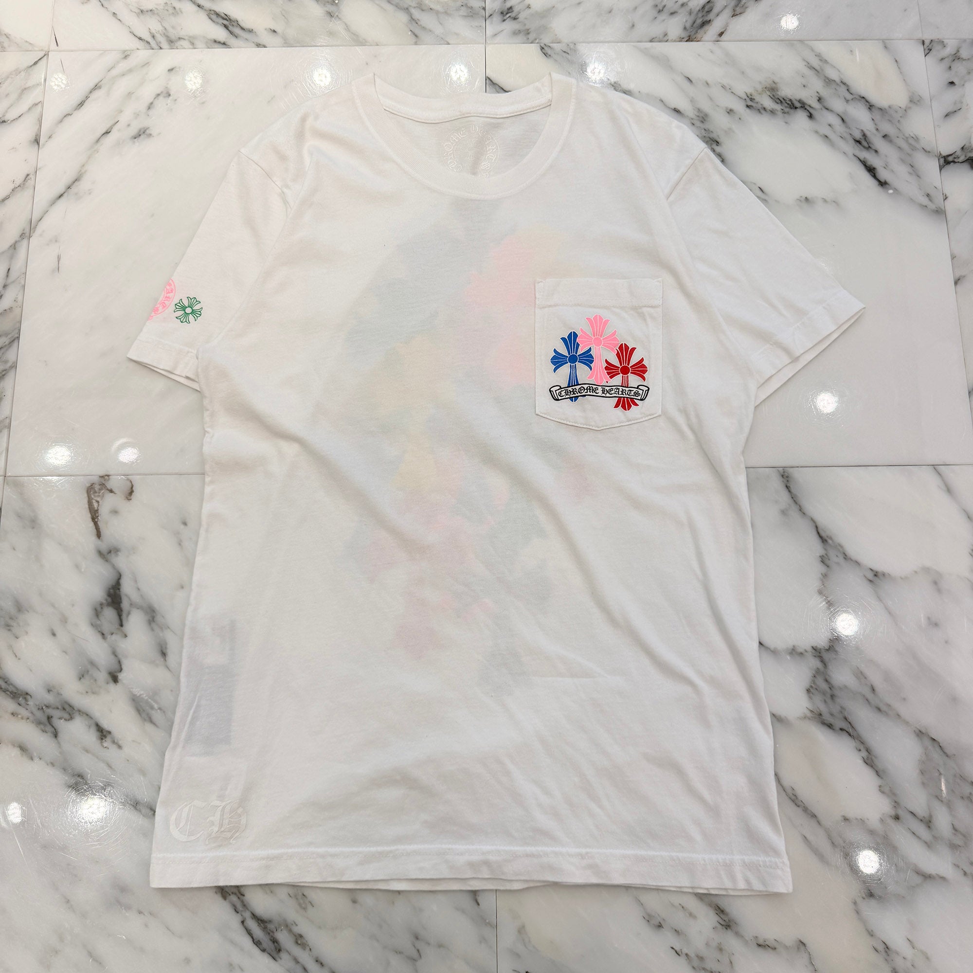 CHROME HEARTS 2021SS MLTCOL CEM CRS Tee Size M クロムハーツ マルチカラー セメタリークロス Tシャツ サイズM