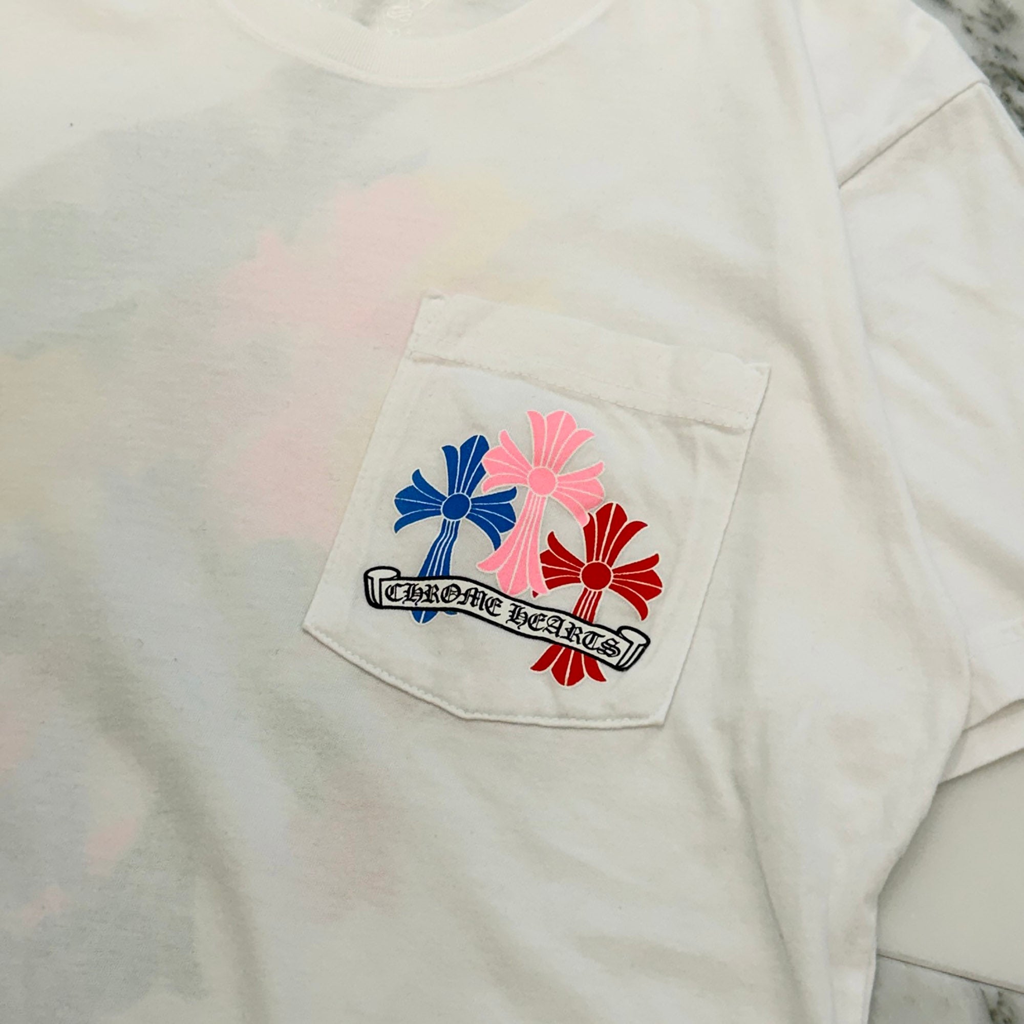 CHROME HEARTS 2021SS MLTCOL CEM CRS Tee Size M クロムハーツ マルチカラー セメタリークロス Tシャツ サイズM
