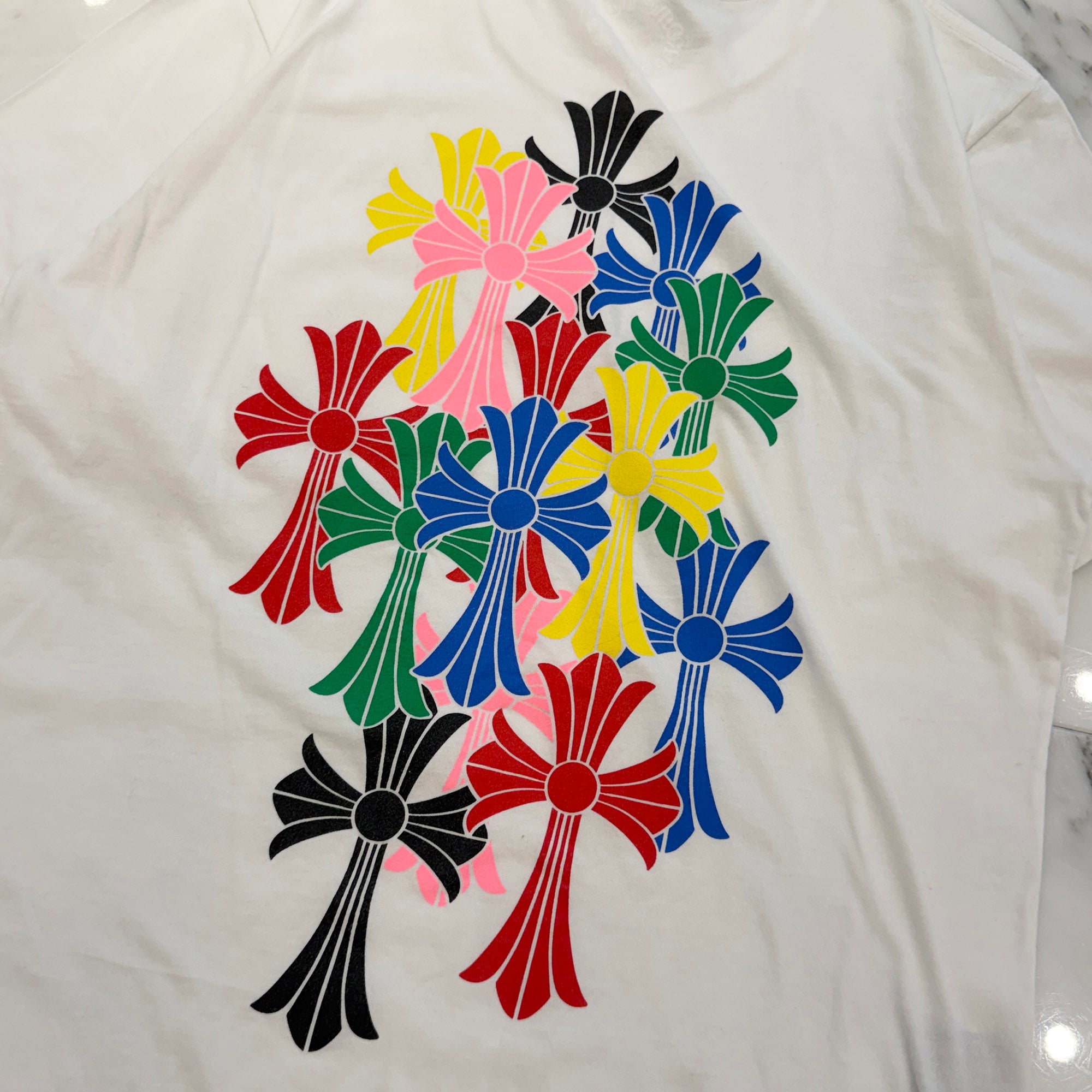 CHROME HEARTS 2021SS MLTCOL CEM CRS Tee Size M クロムハーツ マルチカラー セメタリークロス Tシャツ サイズM