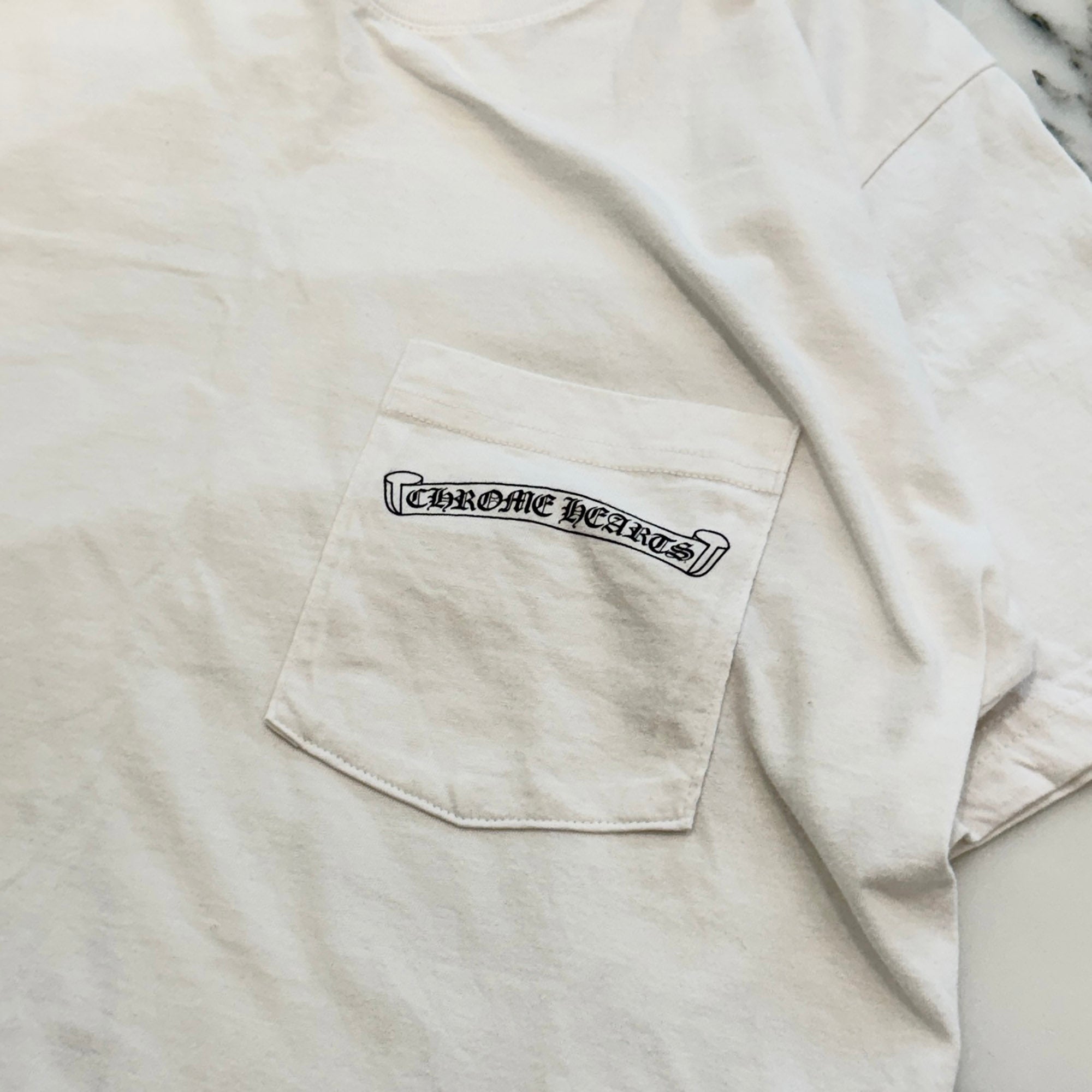 CHROME HEARTS Back Multi Logo Flare Knee Tee Size M クロムハーツ バッグマルチロゴ フレアニーTシャツ サイズM