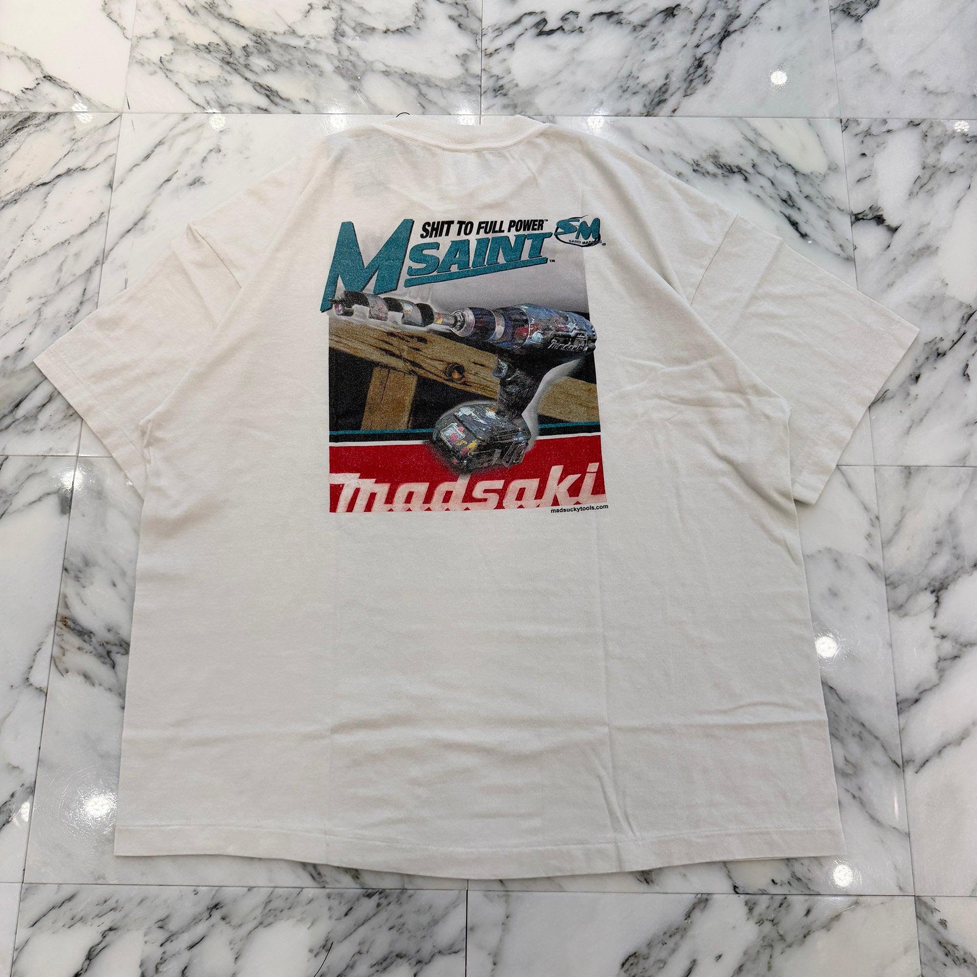 SAINT Mxxxxxx × MADSAKI 2026AW "SAINT MADSAKI" S/S Tee SM-MK1-0000-C74 Size XXL セントマイケル×マッドサキ "セイント マッドサキ" Tシャツ サイズXXL
