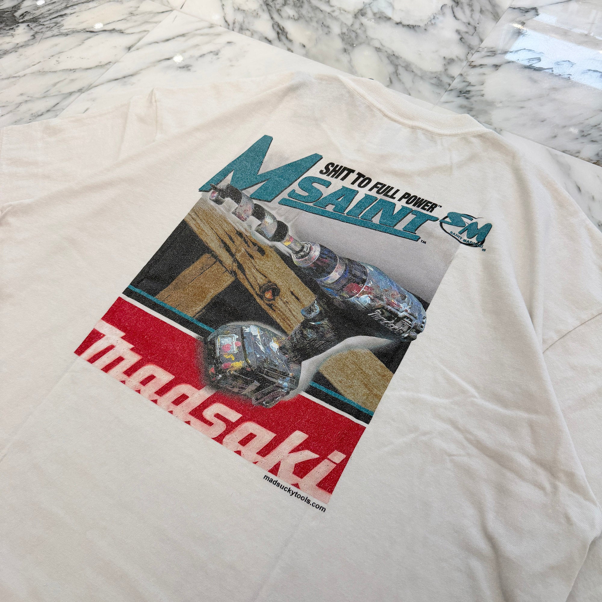 SAINT Mxxxxxx × MADSAKI 2026AW "SAINT MADSAKI" S/S Tee SM-MK1-0000-C74 Size XXL セントマイケル×マッドサキ "セイント マッドサキ" Tシャツ サイズXXL