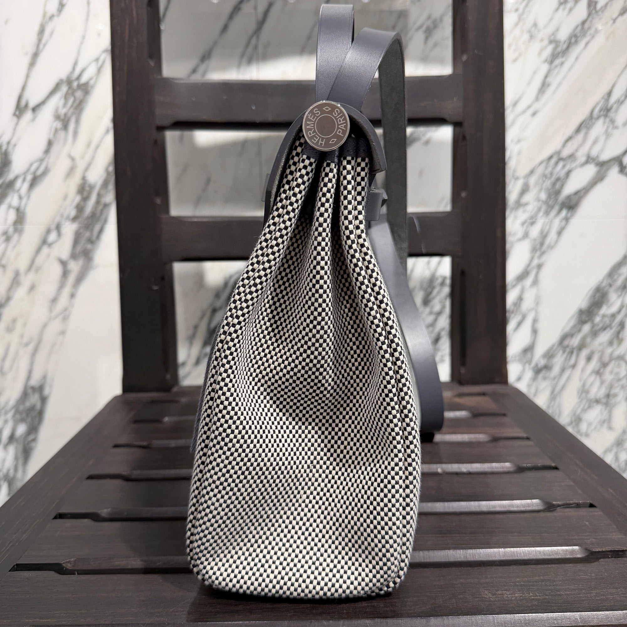HERMES Herbag Zip 31 Hand Bag "Ecru/Ardoise" G刻印 エルメス エールバッグ・ジップ 31 "エクリュ/アルドワーズ" G刻印