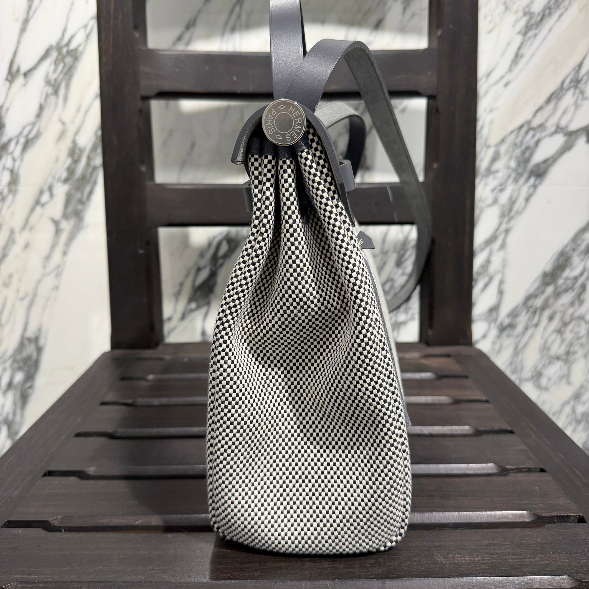 HERMES Herbag Zip 31 Hand Bag "Ecru/Ardoise" G刻印 エルメス エールバッグ・ジップ 31 "エクリュ/アルドワーズ" G刻印