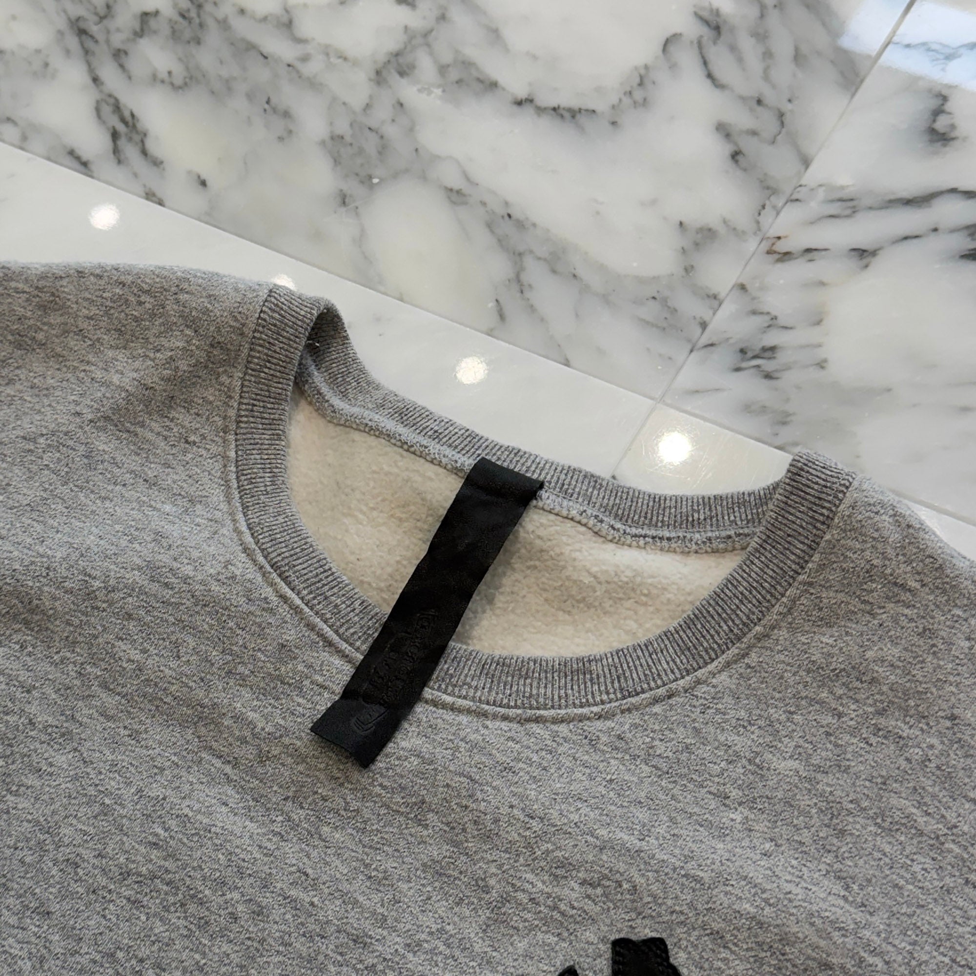 CHROME HEARTS Y NOT Cemetery Cross Leather Patch Pocket Sweat Tee Size XL クロムハーツ ワイノット セメタリークロス レザーパッチ ポケット スウェット Tシャツ サイズXL