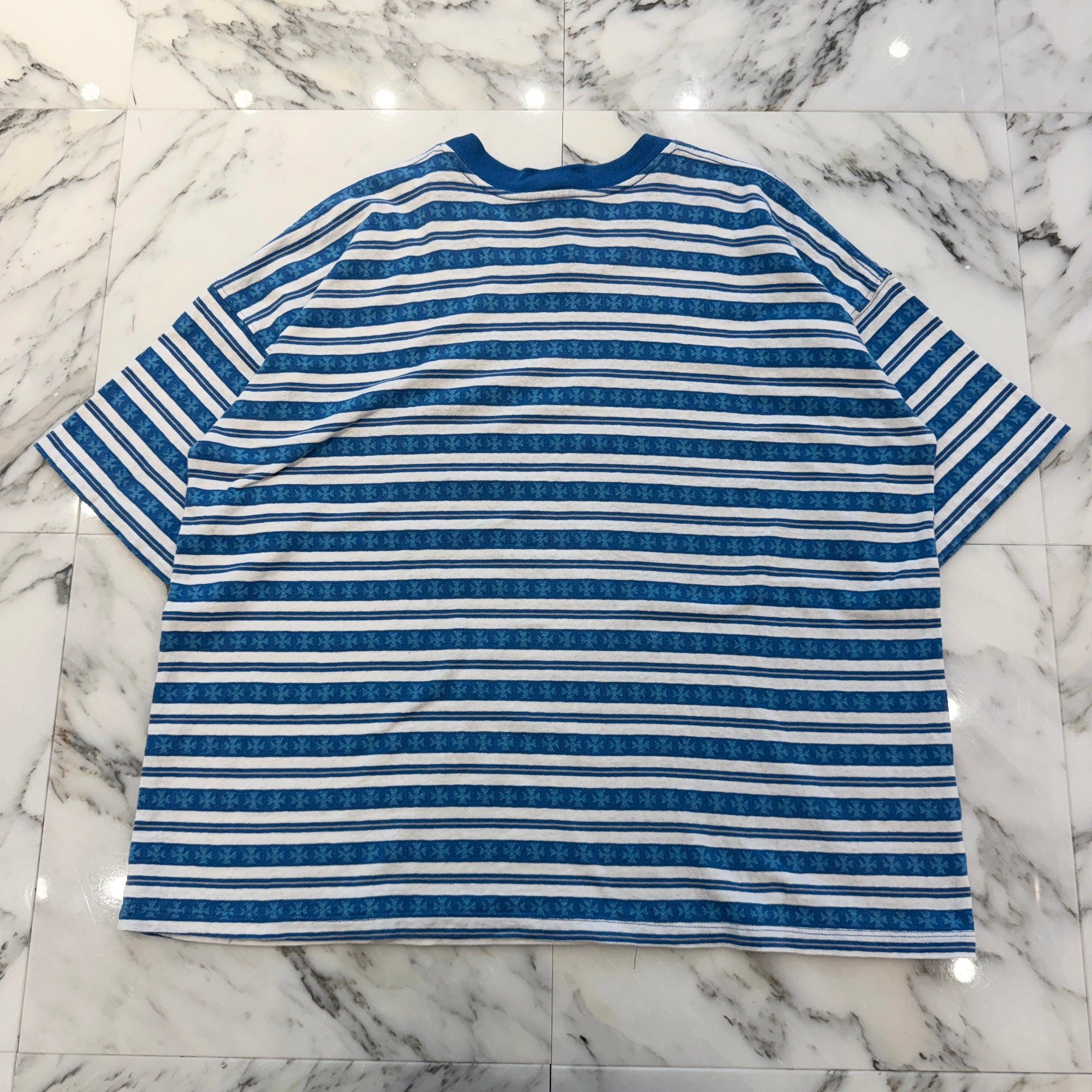 CHROME HEARTS Y NOT Vine Dagger Embroidery CH Plus Stripe Tee Size L クロムハーツ ワイノット ヴァインダガー刺繍 CHプラス ストライプ Tシャツ サイズL