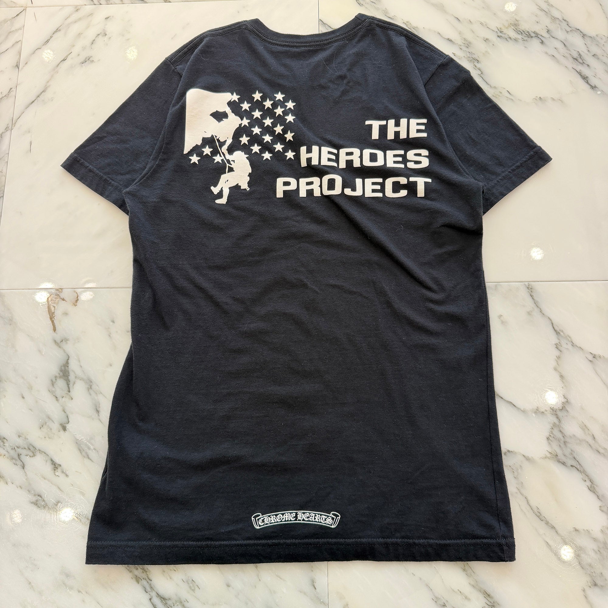 CHROME HEARTS × THE HEROES PROJECT Horseshoe Pocket Tee Size S クロムハーツ×ザヒーローズプロジェクト ホースシューポケットTシャツ サイズS