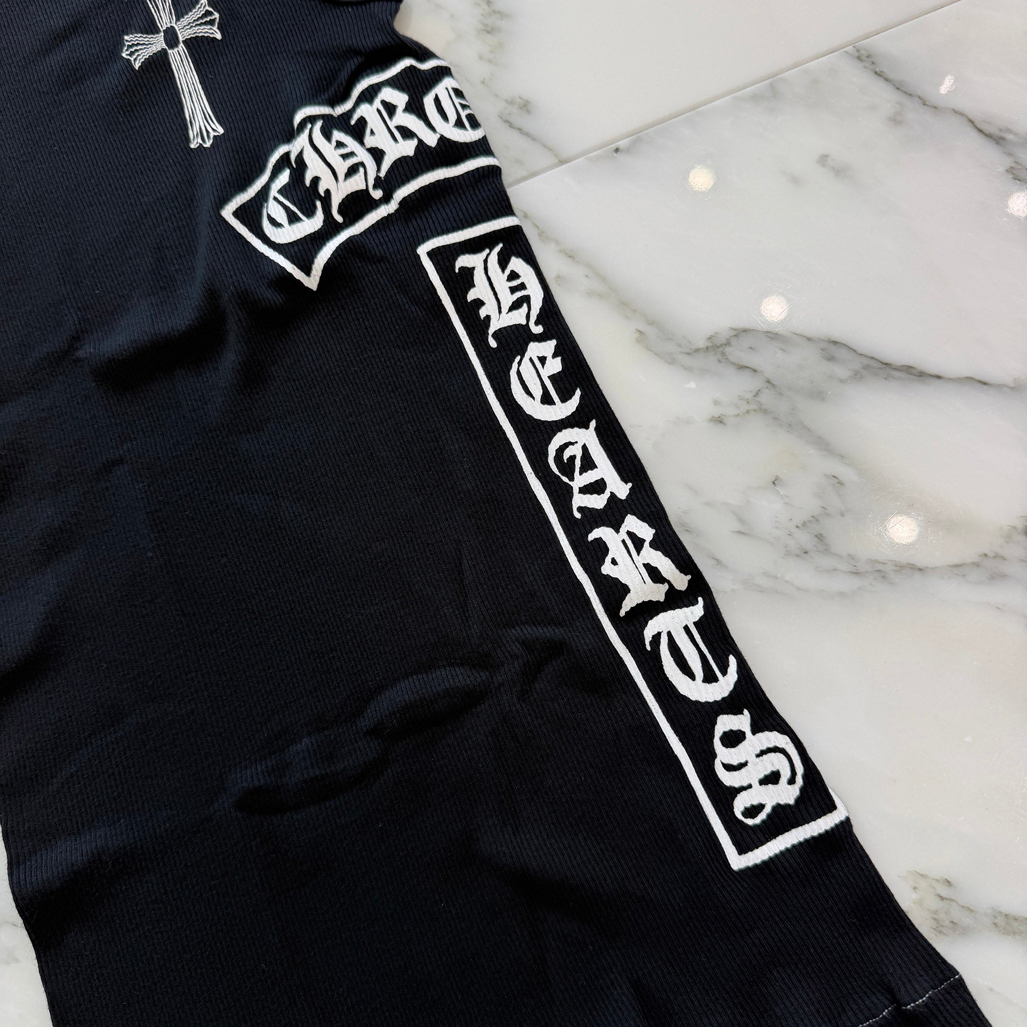 CHROME HEARTS CH Cross Side Vertical Logo Fuck You Tank Top Size S クロムハーツ CHクロス サイド ヴァーティカルロゴ ファックユー タンクトップ サイズS