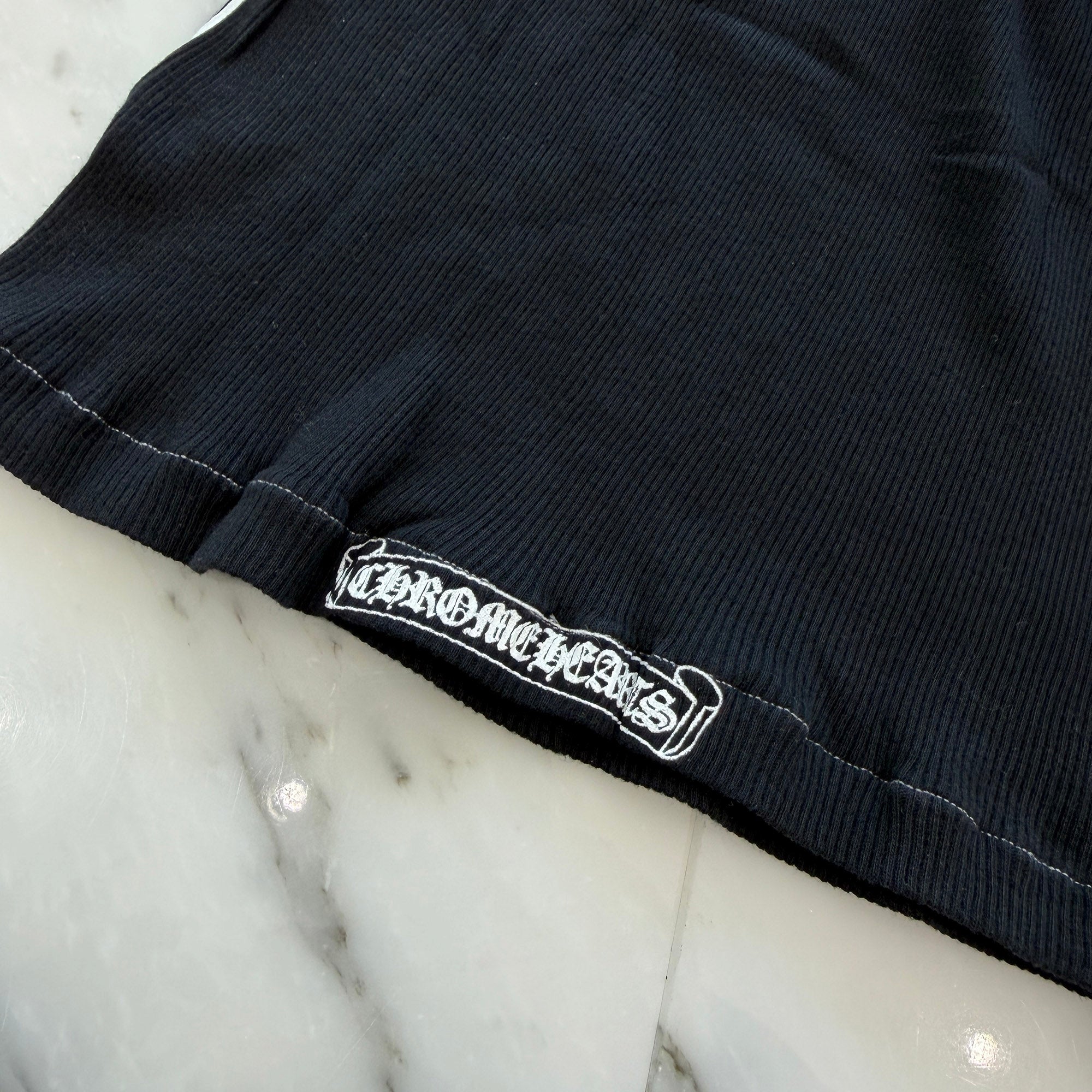 CHROME HEARTS CH Cross Side Vertical Logo Fuck You Tank Top Size S クロムハーツ CHクロス サイド ヴァーティカルロゴ ファックユー タンクトップ サイズS