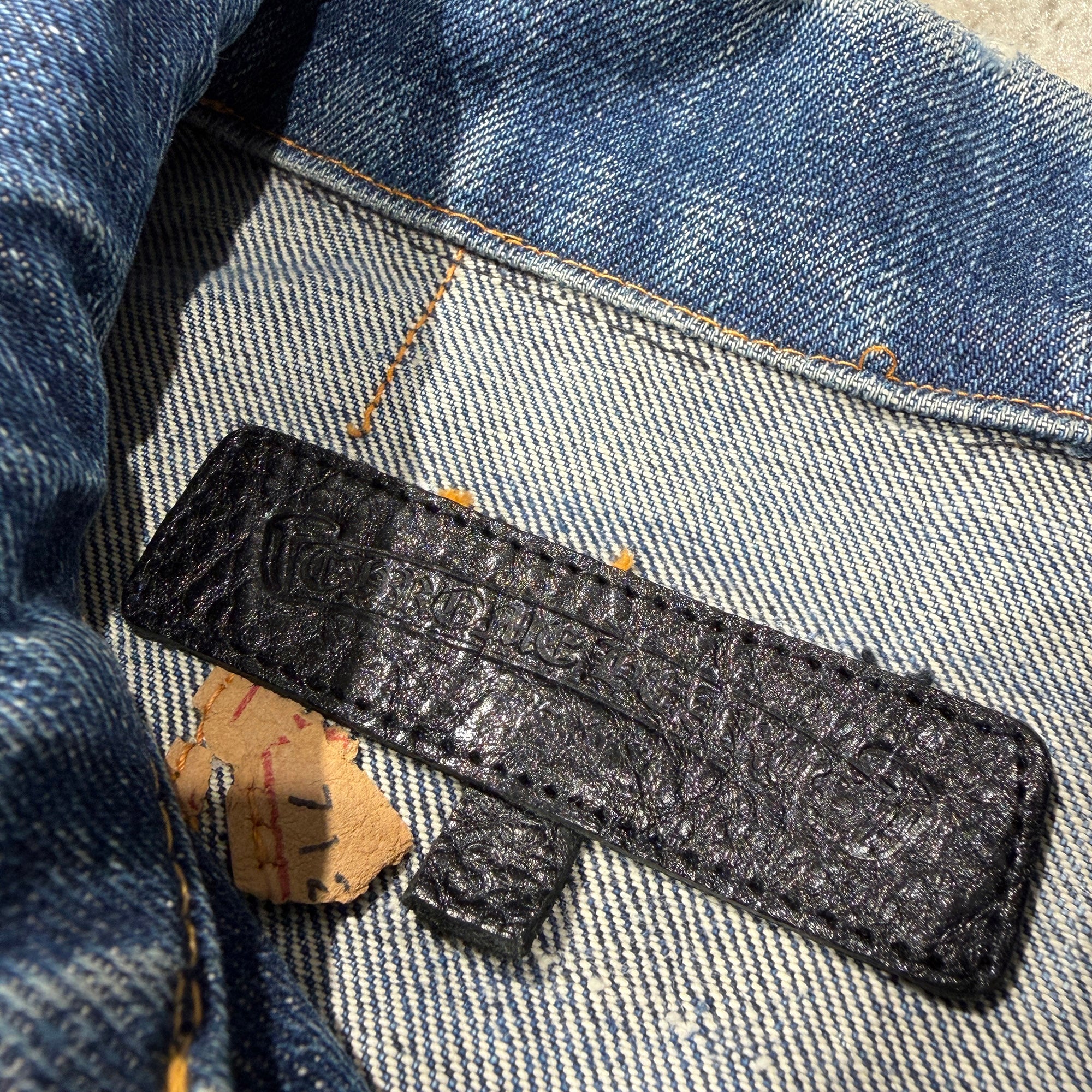 CHROME HEARTS × Levi's Body VNTG Cross Ball Denim Jacket Size S クロムハーツ × リーバイスボディ ヴィンテージ クロスボール デニムジャケット サイズS