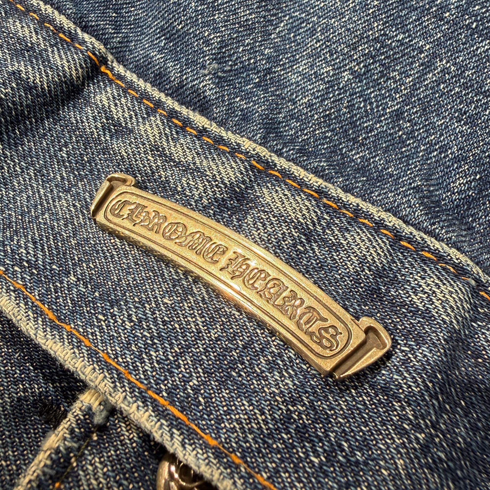 CHROME HEARTS × Levi's Body VNTG Cross Ball Denim Jacket Size S クロムハーツ × リーバイスボディ ヴィンテージ クロスボール デニムジャケット サイズS