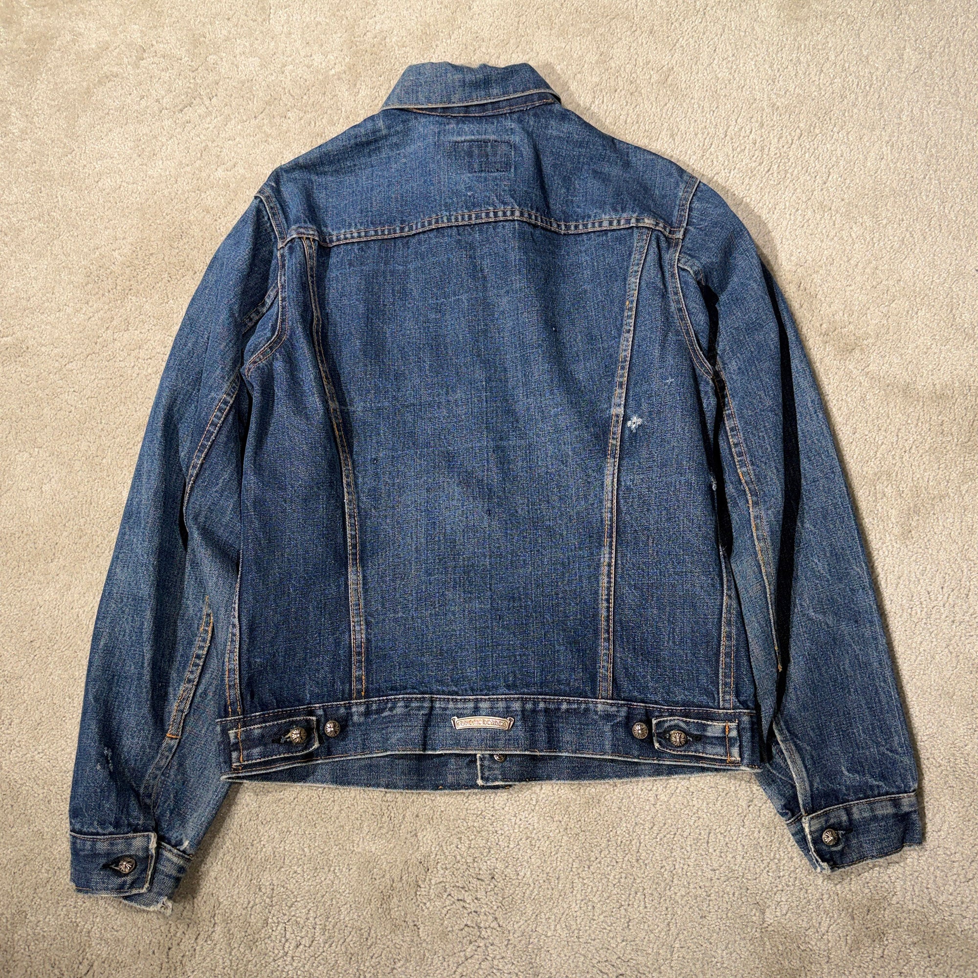 CHROME HEARTS × Levi's Body VNTG Cross Ball Denim Jacket Size S クロムハーツ × リーバイスボディ ヴィンテージ クロスボール デニムジャケット サイズS