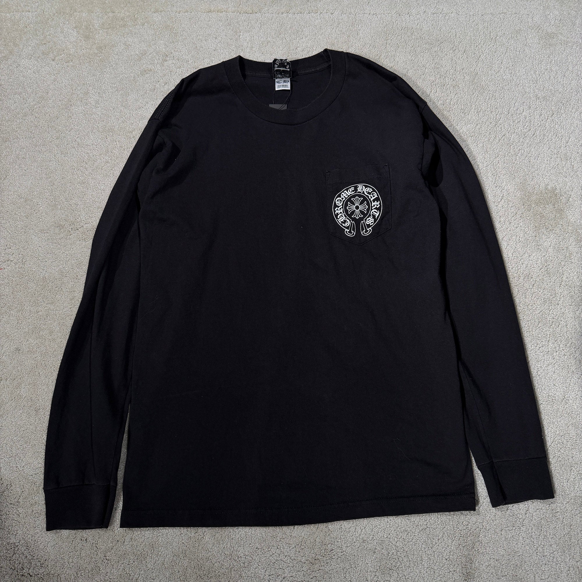 CHROME HEARTS London Limited Floral Cross Horseshoe Long Sleeve Tee L クロムハーツ ロンドン限定 フローラルクロス ホースシュー ロングスリーブ Tシャツ サイズL