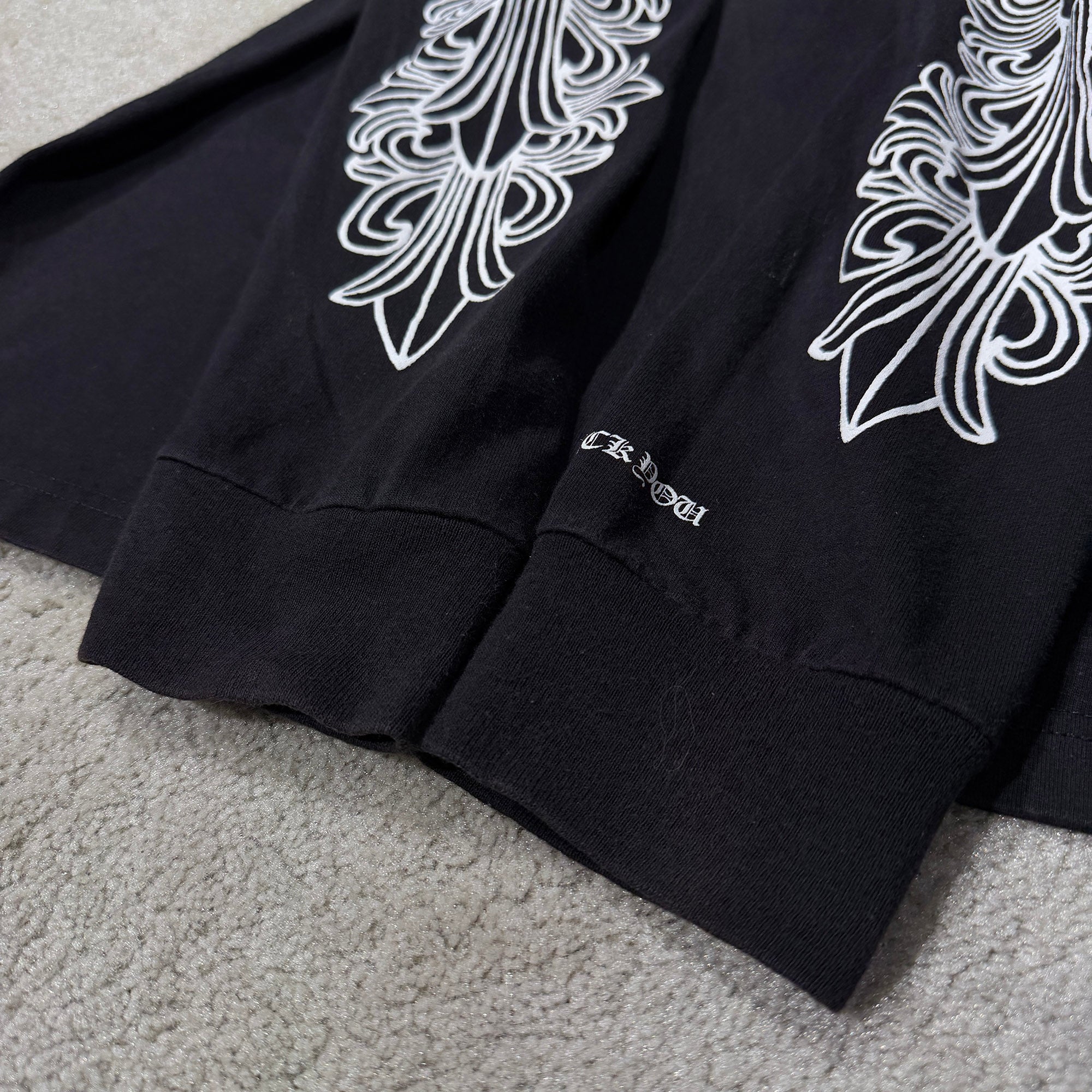 CHROME HEARTS London Limited Floral Cross Horseshoe Long Sleeve Tee L クロムハーツ ロンドン限定 フローラルクロス ホースシュー ロングスリーブ Tシャツ サイズL