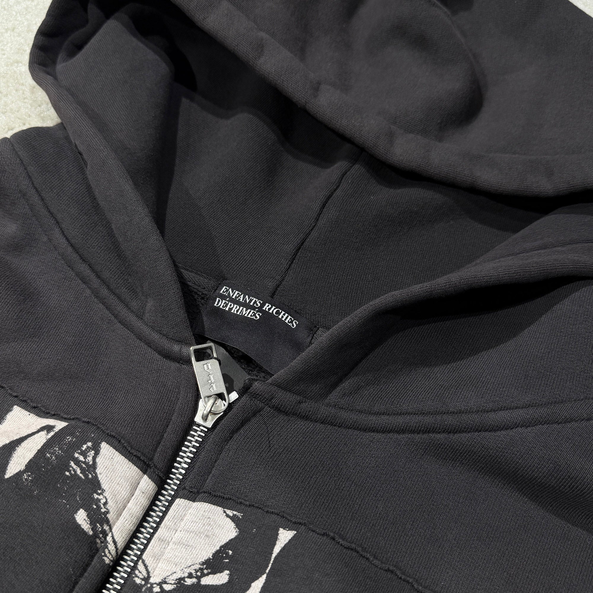 Enfants Riches Déprimés 2024AW Asphyxiation Assemblage Zip Up Hoodie 020-446 Size XL アンファン リッシュ デプリメ アフィクシエイション アッサンブラージュ ジップアップフーディ サイズXL